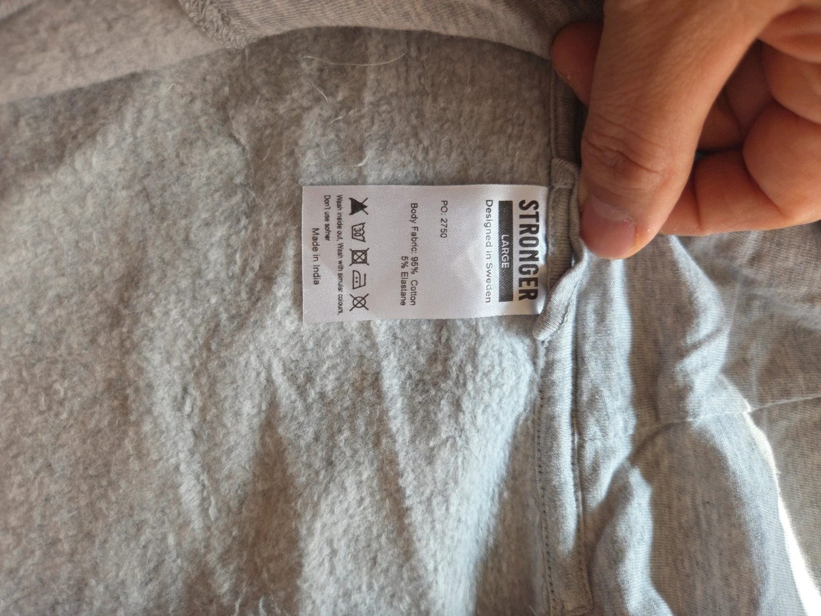 Sudadera con cremallera Stronger Signature Sweat Jacket gris Talla L - Nueva con etiquetas – STRONGER – taille L / 40 / 12 5