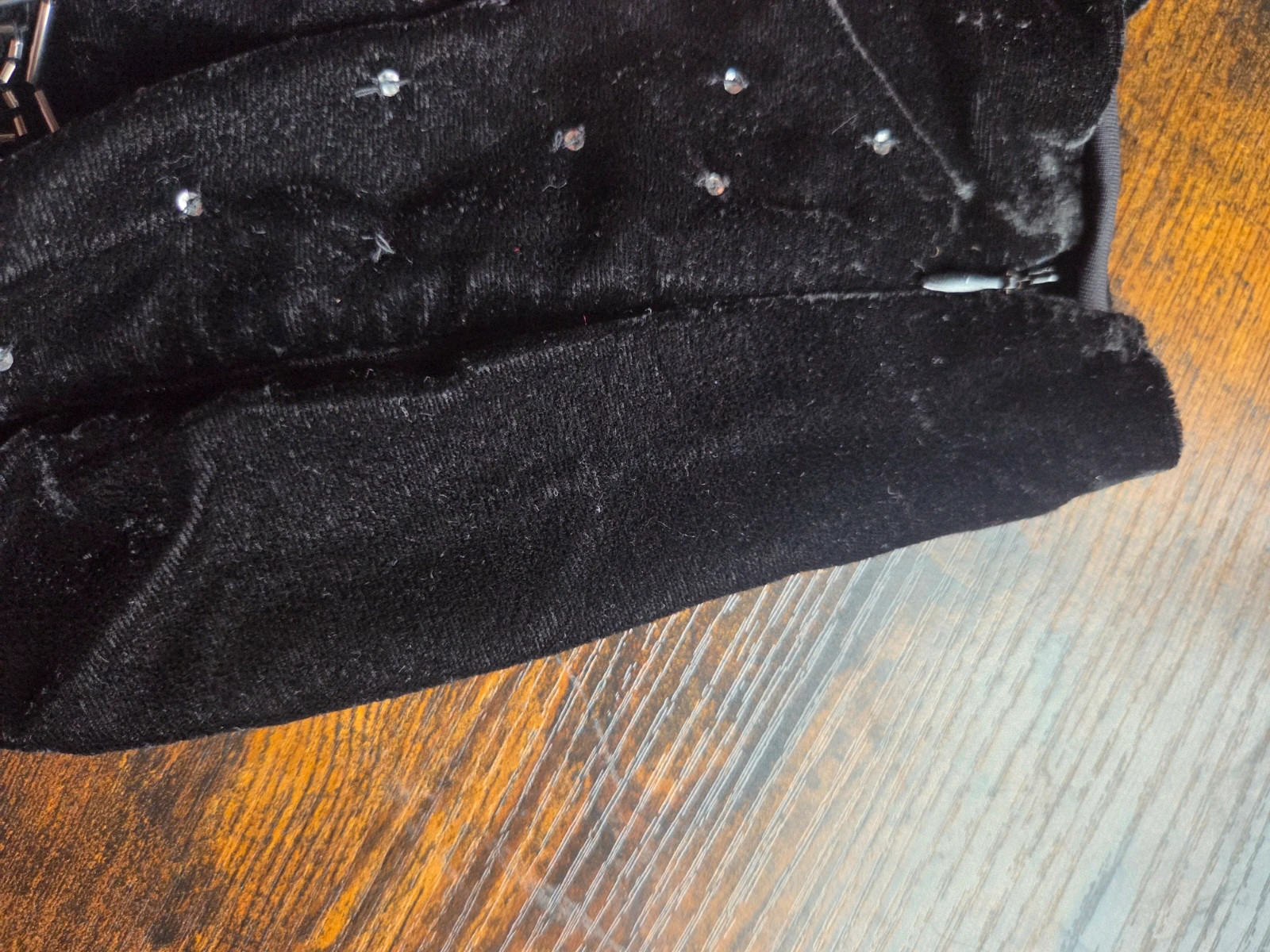 Minifalda terciopelo negro estrellas abalorios Springfield - Talla 38 (Nueva con etiqueta) – Springfield – taille M / 38 / 10 4