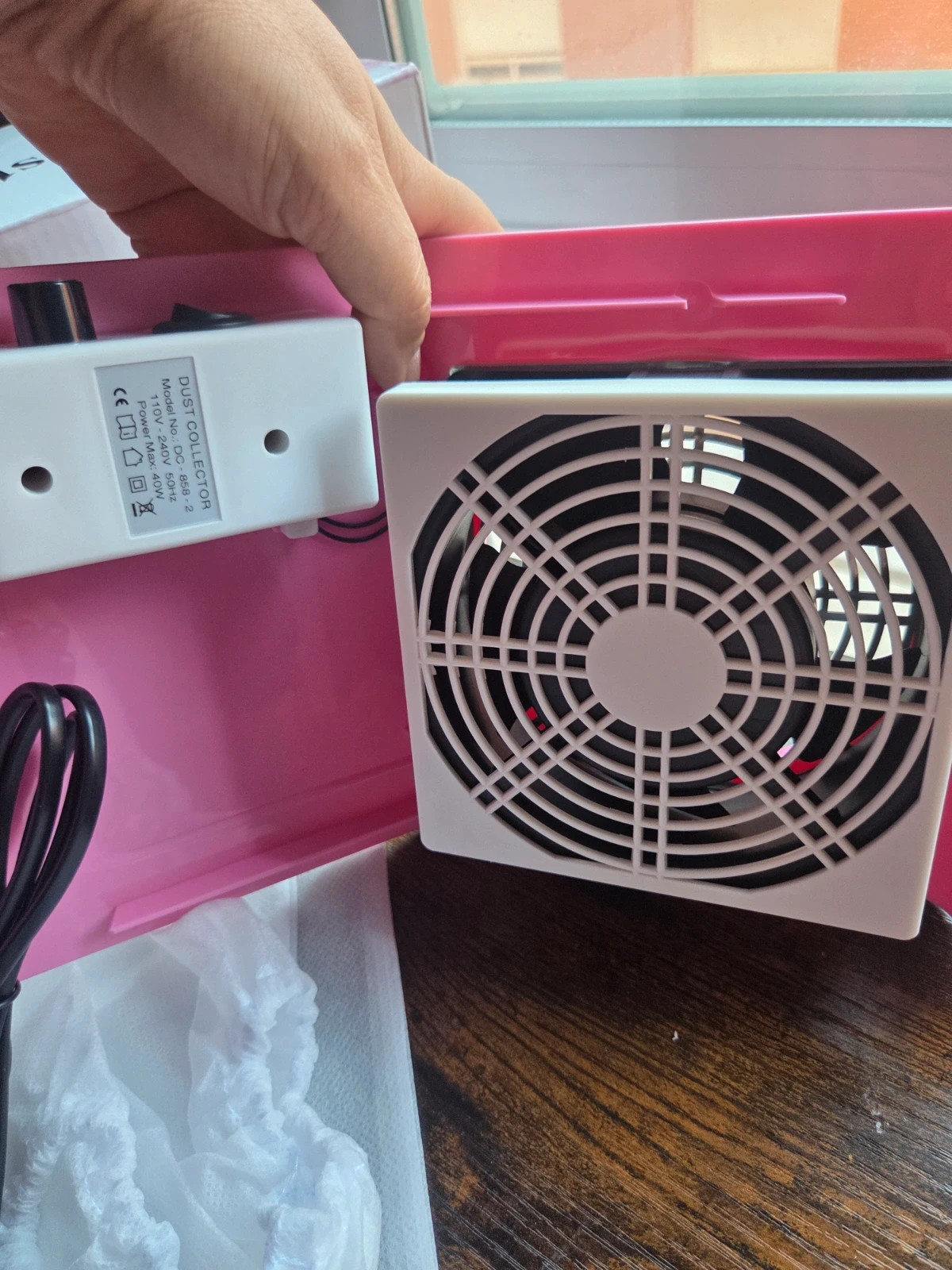 Aspirador de uñas profesional rosa 40W (Nail Dust Collector) – Nail 5