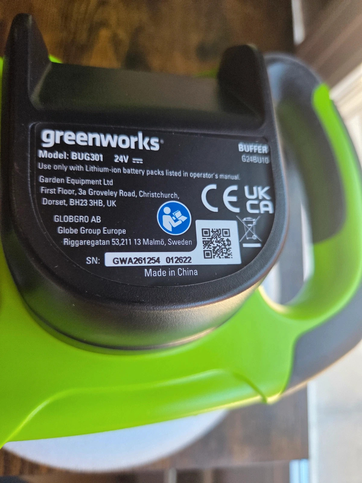 Pulidora Greenworks 24V inalámbrica 25,4 cm / 10"- Nueva – Greenworks 4