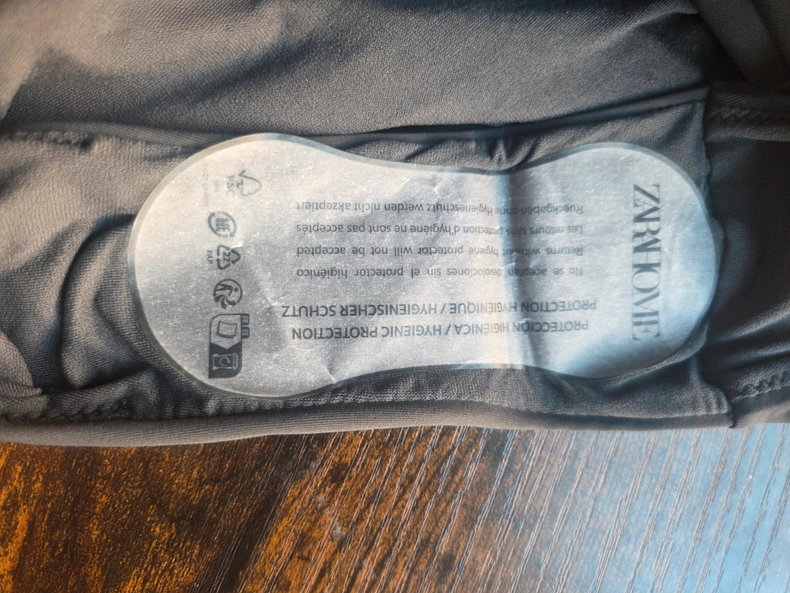 Bañador Zara Home fruncido gris / topo oscuro (Nuevo con etiquetas) – Zara – taille S / 36 / 8 4