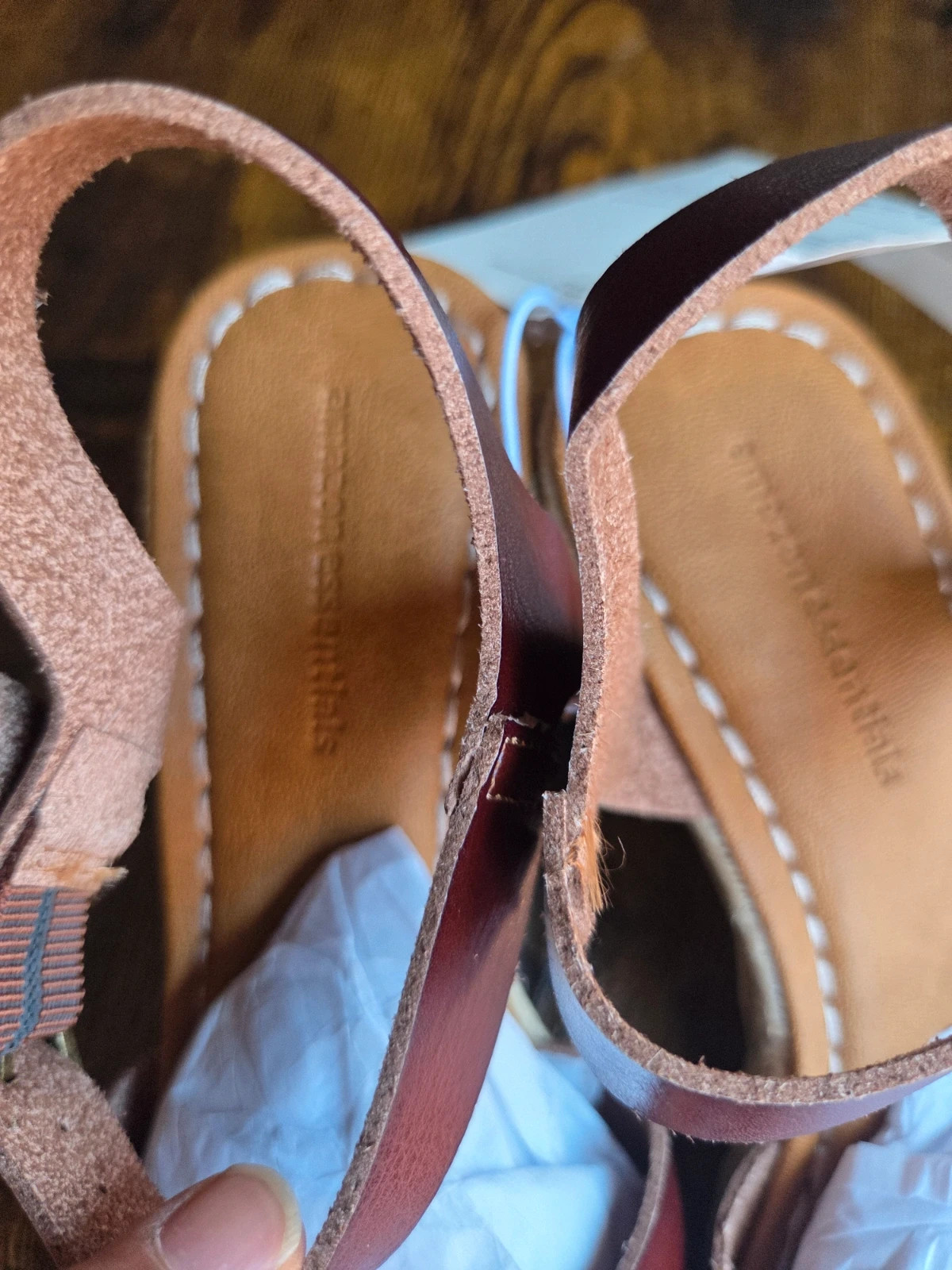 Sandalias de cuña de esparto marrón teja Amazon Essentials - Talla 37 (Nuevas) – Amazon Essentials – taille 37 3