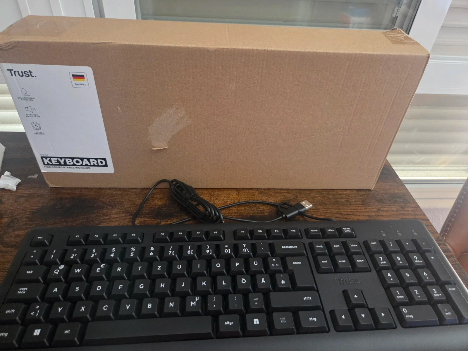 Teclado USB Trust Taro Qwertz (Alemán) - Nuevo con caja