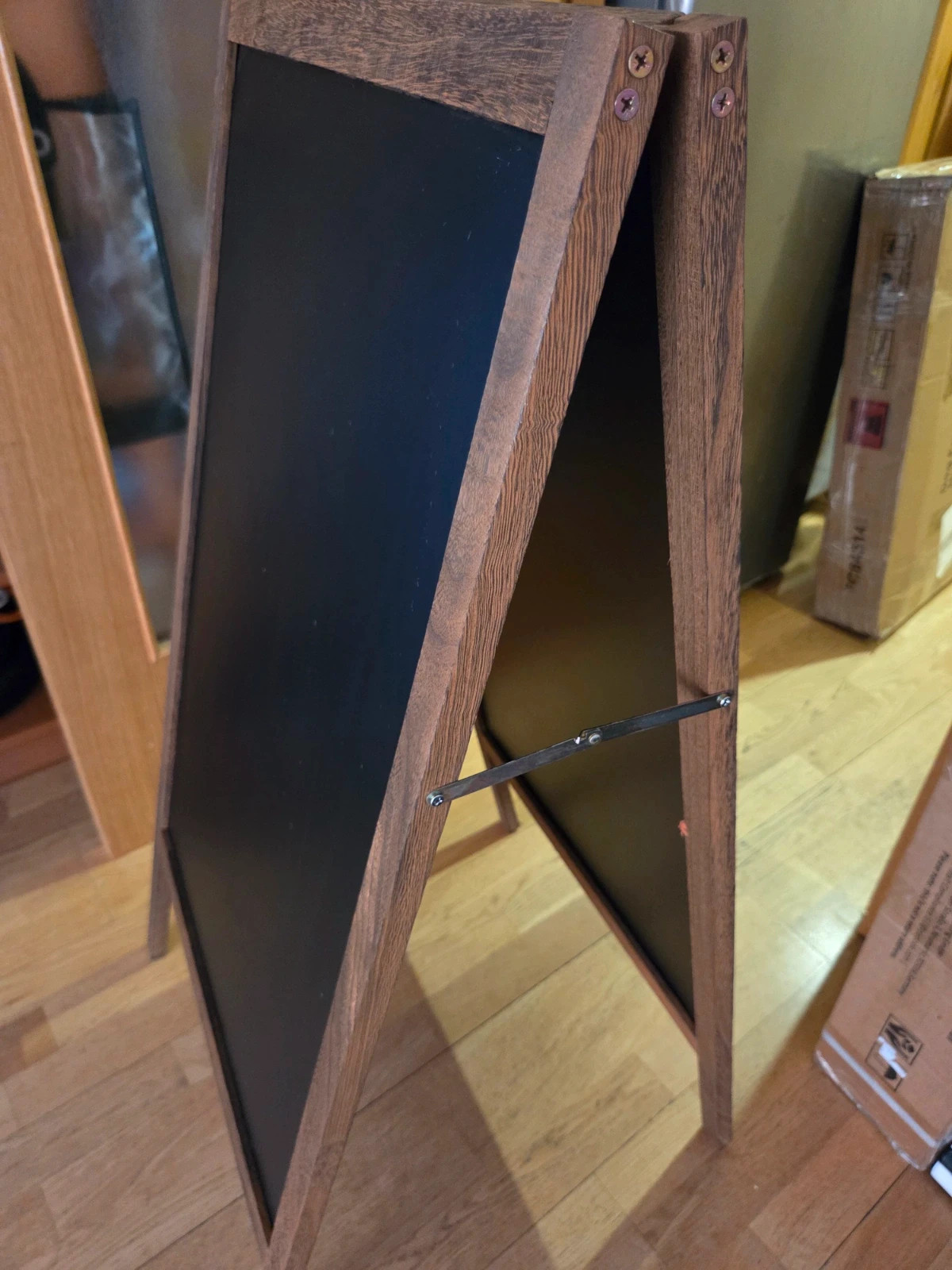 Pizarra de madera plegable de doble cara (caballete) - Nueva con caja – unho – taille Taille unique 4