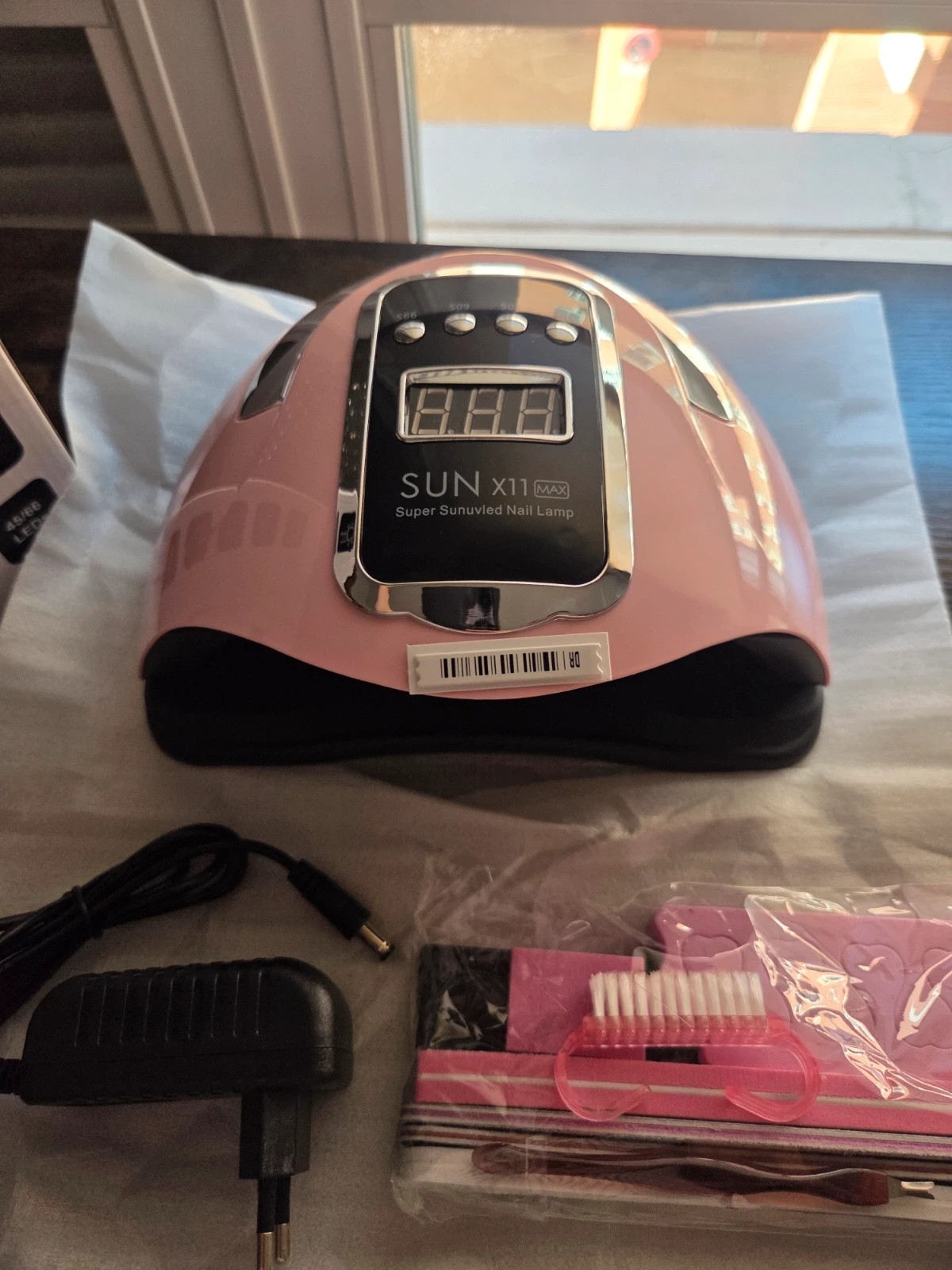 Lámpara Uñas Gel SUN X11 MAX Rosa + Kit Herramientas – Sun 3