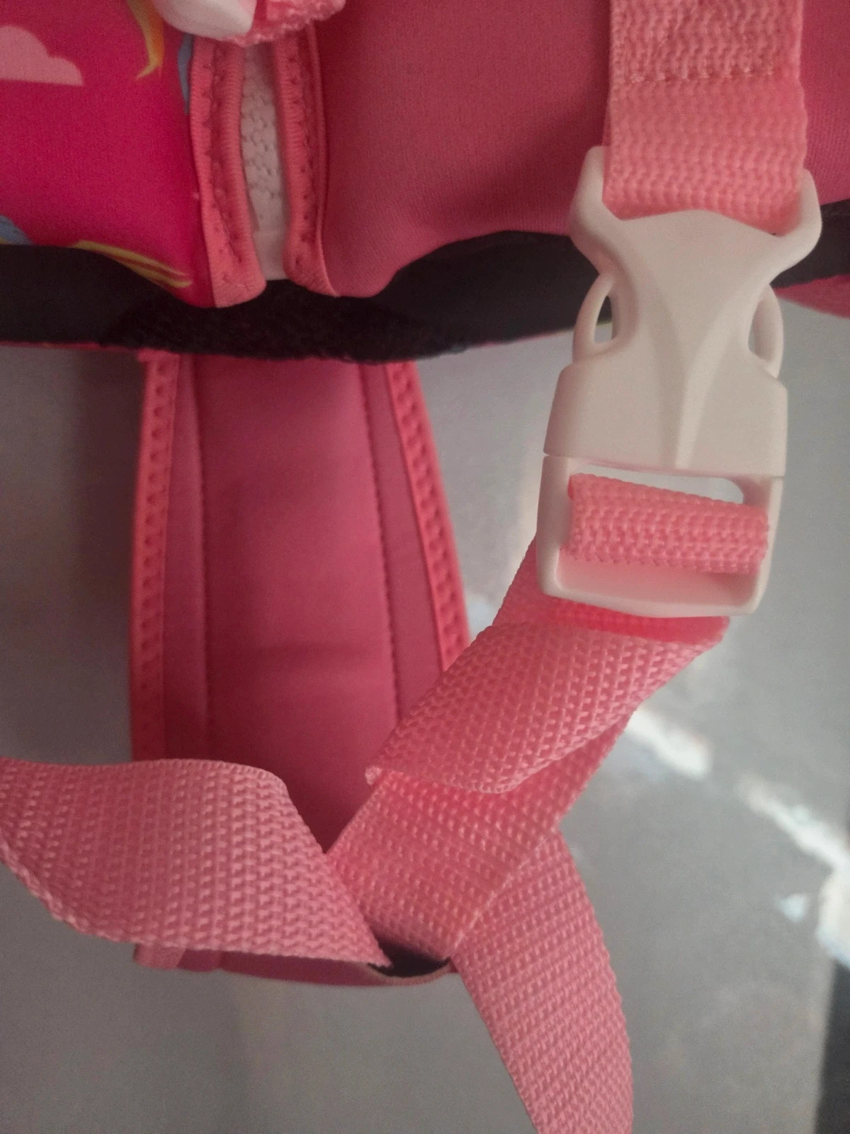 Chaleco de flotación infantil BOGLIA, talla M (para 19-30 kg), rosa con estampado de unicornios – boglia 4