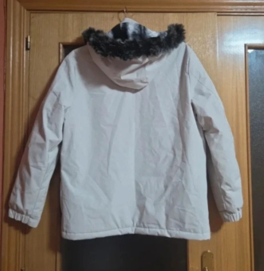 Nueva Parka blanca de invierno Leduntino 1986 con capucha (Talla L) – leduntino – taille L 2