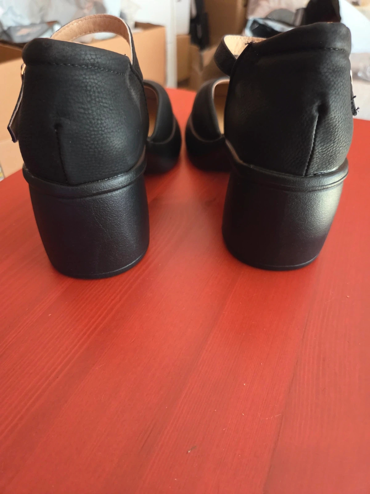Zapatos Estilo Mary Jane Negros - Tacón Bloque y Plataforma -Talla 36 (Marcados como 37) – Para – taille 36 4