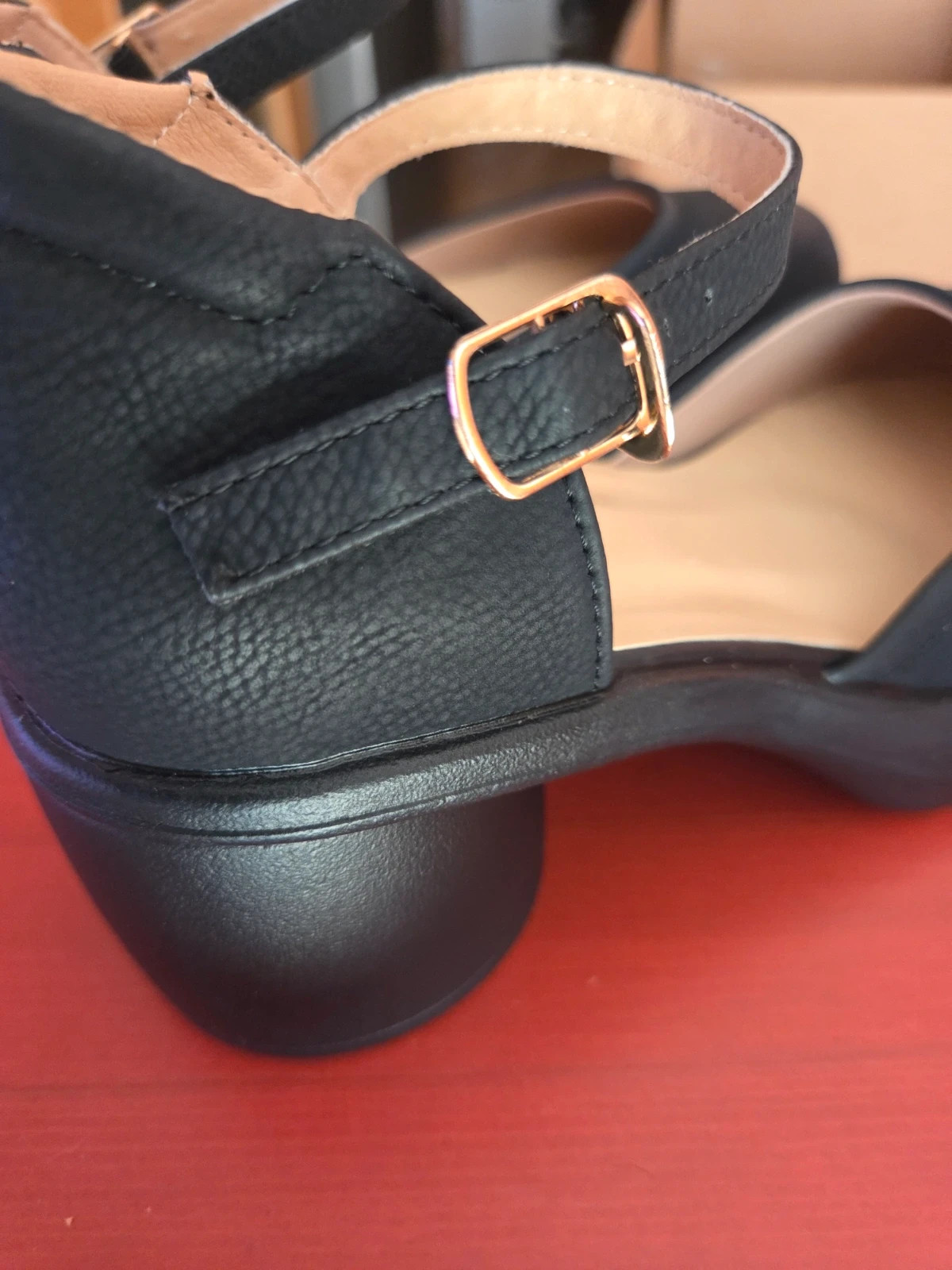 Zapatos Estilo Mary Jane Negros - Tacón Bloque y Plataforma -Talla 36 (Marcados como 37) – Para – taille 36 3
