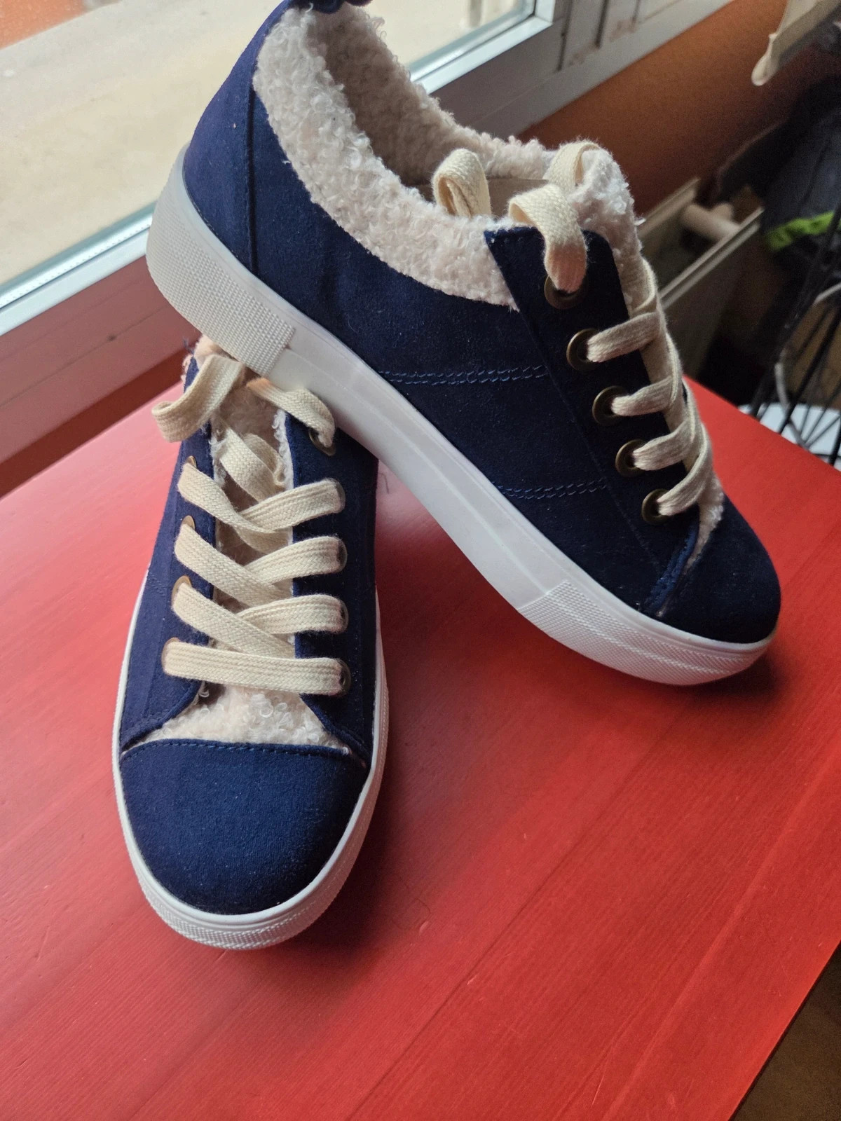 Zapatillas SODA con Borreguito - Azul Marino - Talla 7 (38) - Nuevas – Soda – taille 38 2