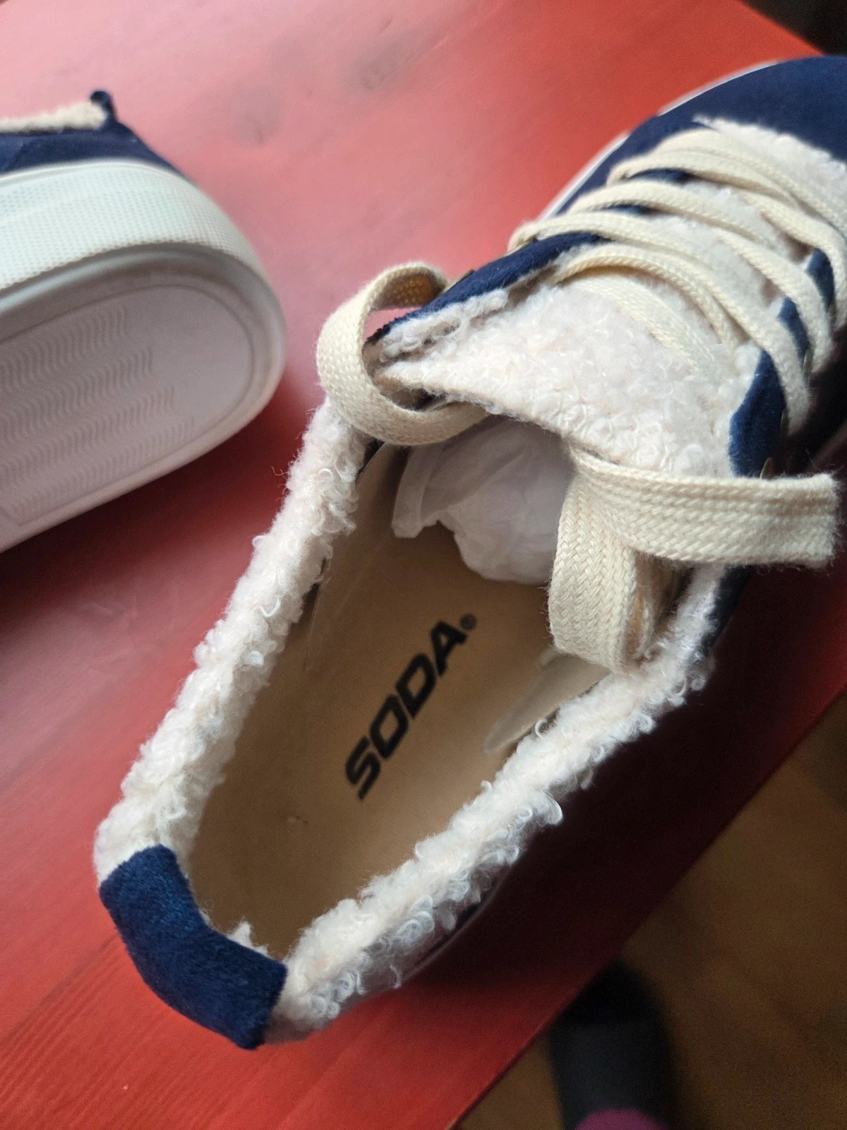 Zapatillas SODA con Borreguito - Azul Marino - Talla 7 (38) - Nuevas – Soda – taille 38 4