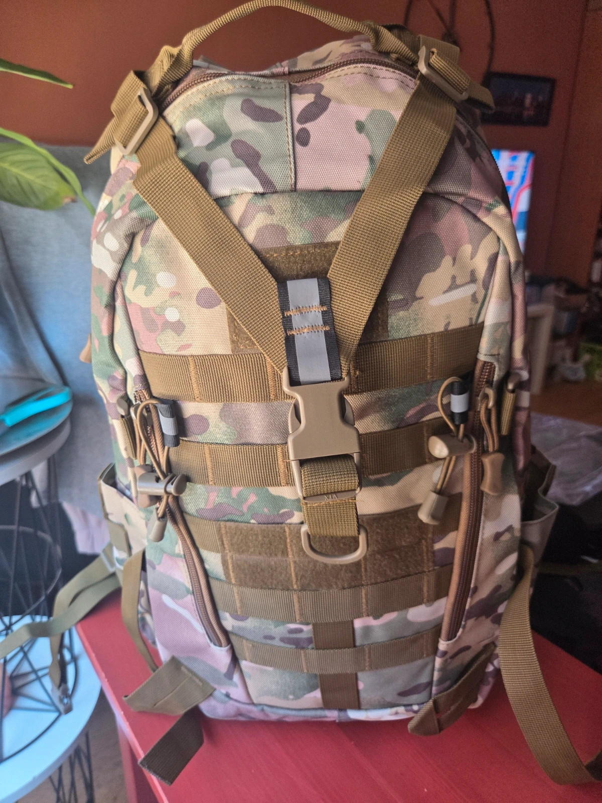 Mochila Táctica Militar Multicam – 35L/45L – Sistema MOLLE y Ergonómica