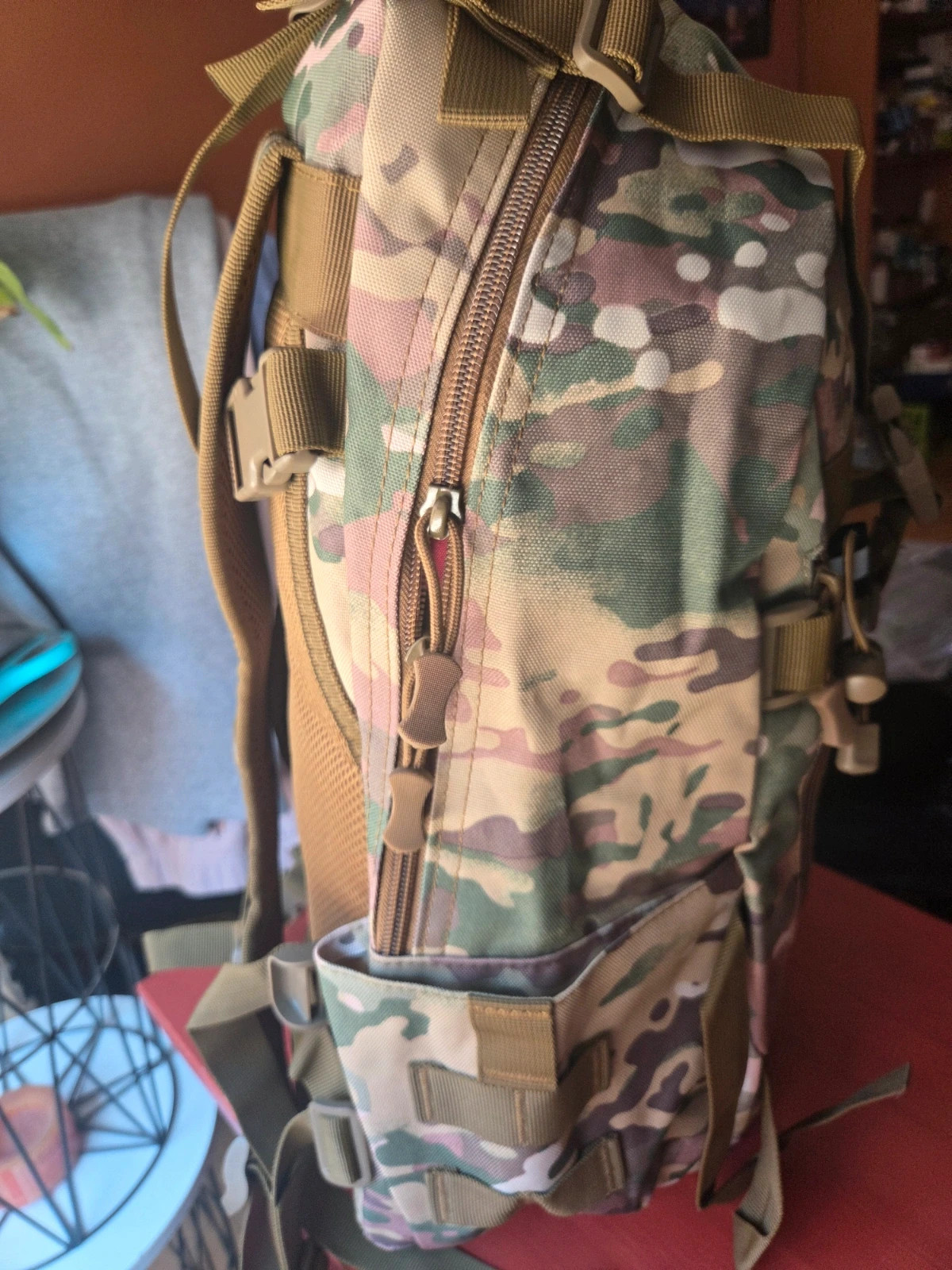 Mochila Táctica Militar Multicam – 35L/45L – Sistema MOLLE y Ergonómica – Como 5