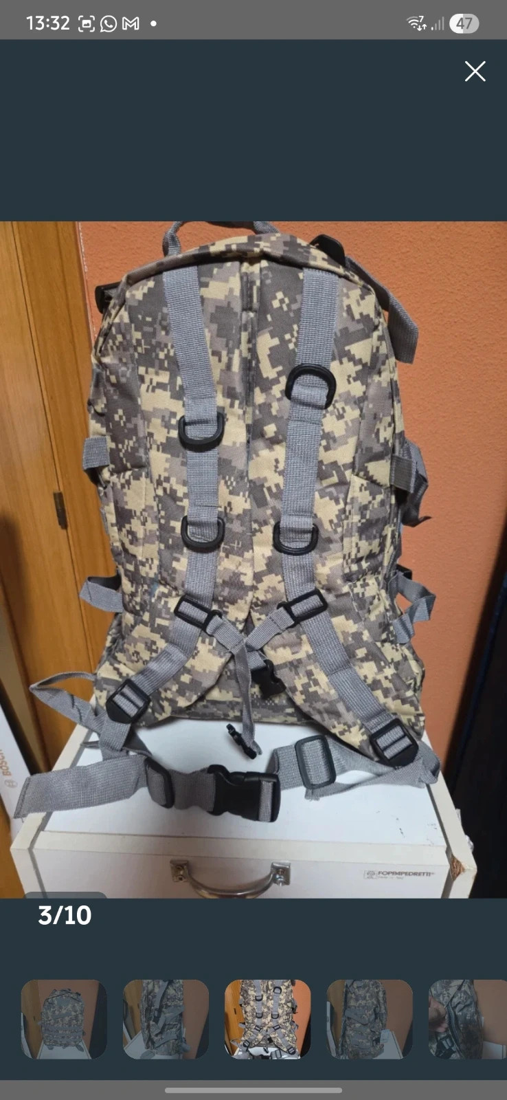 Mochila Táctica Militar 45L - Patrón Camuflaje Digital - Nueva con Etiquetas – El 5