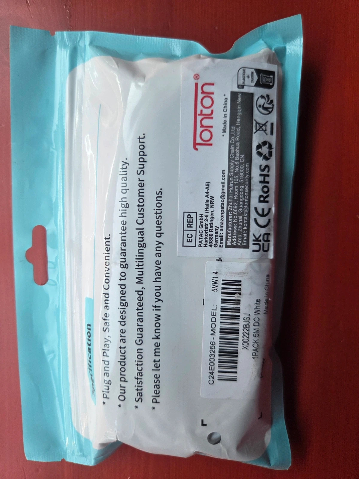 Cable Extensor de Alimentación DC 5 Metros - Blanco (Nuevo) – tonton 2