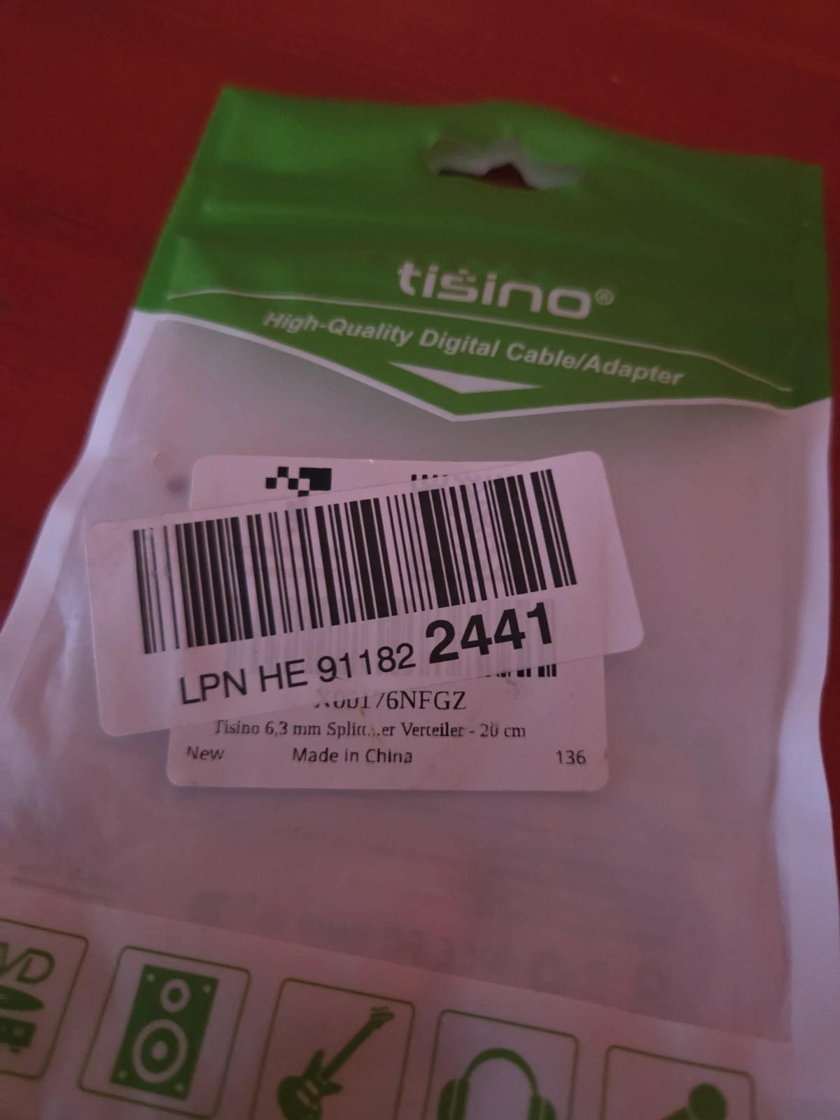 Splitter Audio Tisino (Nuevo) - Jack 6.35mm Macho a 2 Hembras TRS – tisino 2