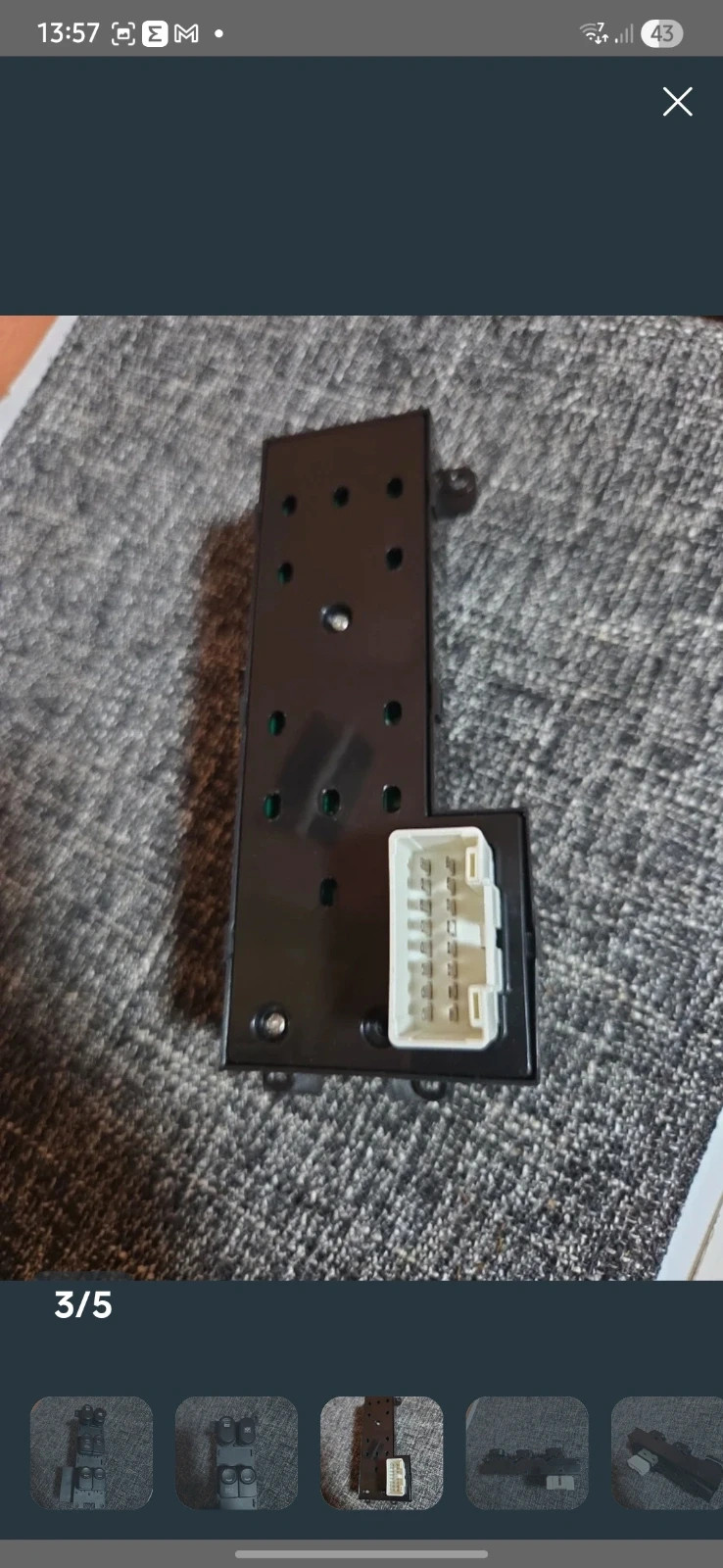 Interruptor Maestro Elevalunas Hyundai / Kia – 14 Pines – Lado Conductor – Como 4