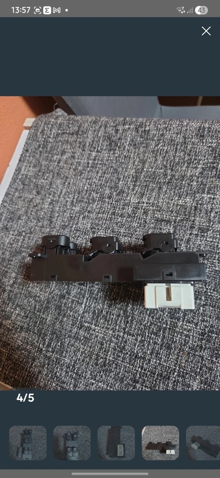 Interruptor Maestro Elevalunas Hyundai / Kia – 14 Pines – Lado Conductor – Como 5