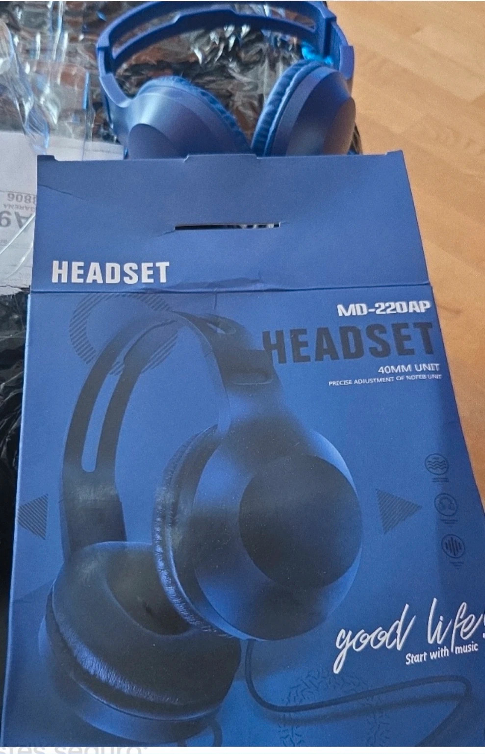Auriculares Headset MD-220AP con Micrófono - Nuevos en caja – Cool 2