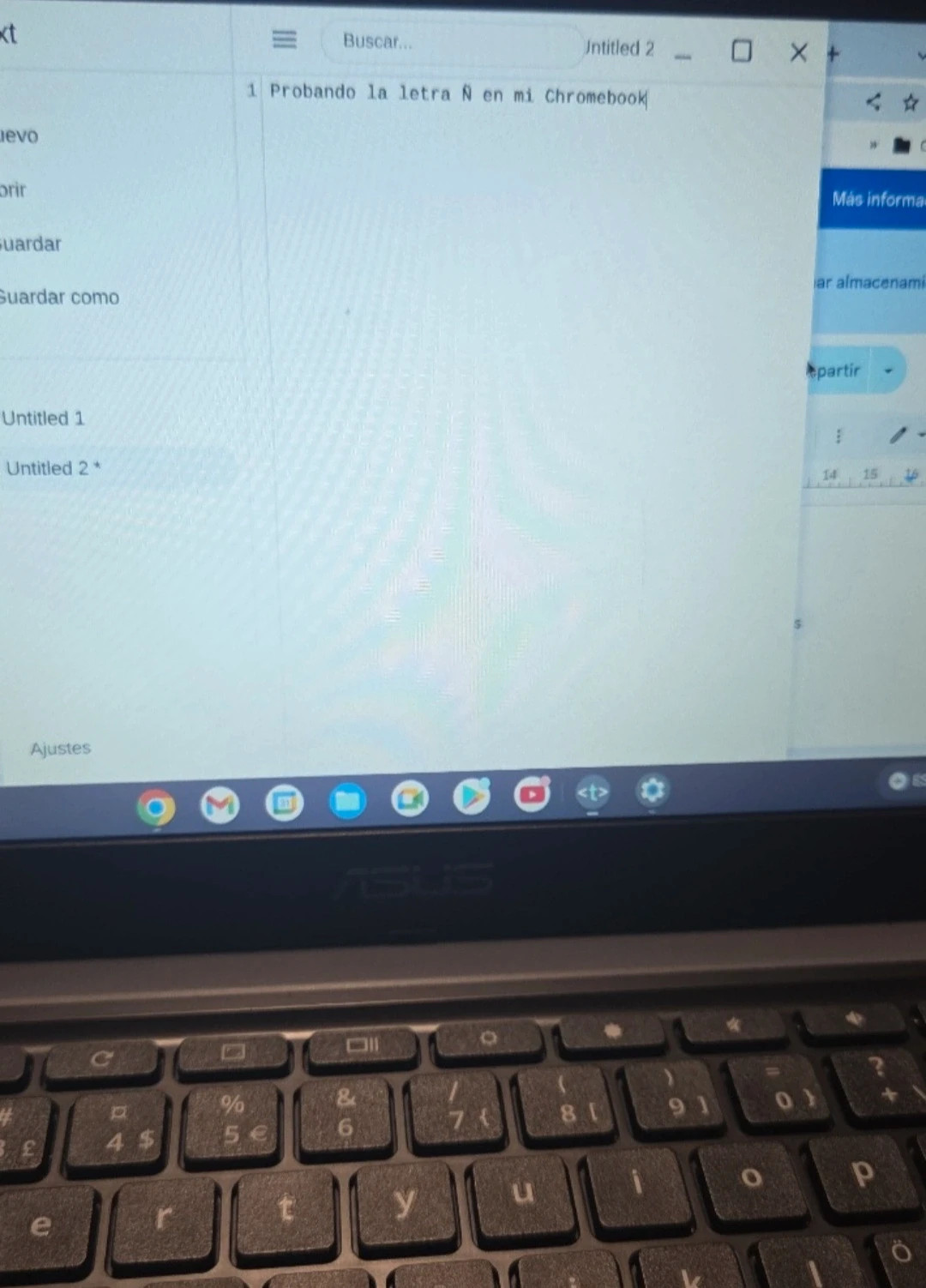 ASUS Chromebook C202S | 4GB RAM | Muy Resistente | Teclado Ñ – Asus 2
