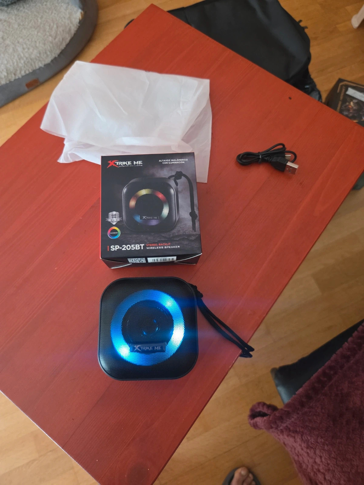 Altavoz Bluetooth Xtrike Me SP-205BT – Nuevo con Luces LED RGB – XTRIKE ME 2