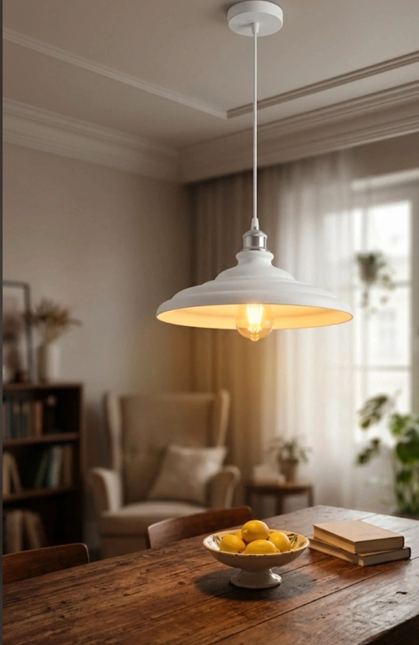 Lámpara de techo colgante GTV Decor Loret L - Blanca (Nueva) – Deco 2