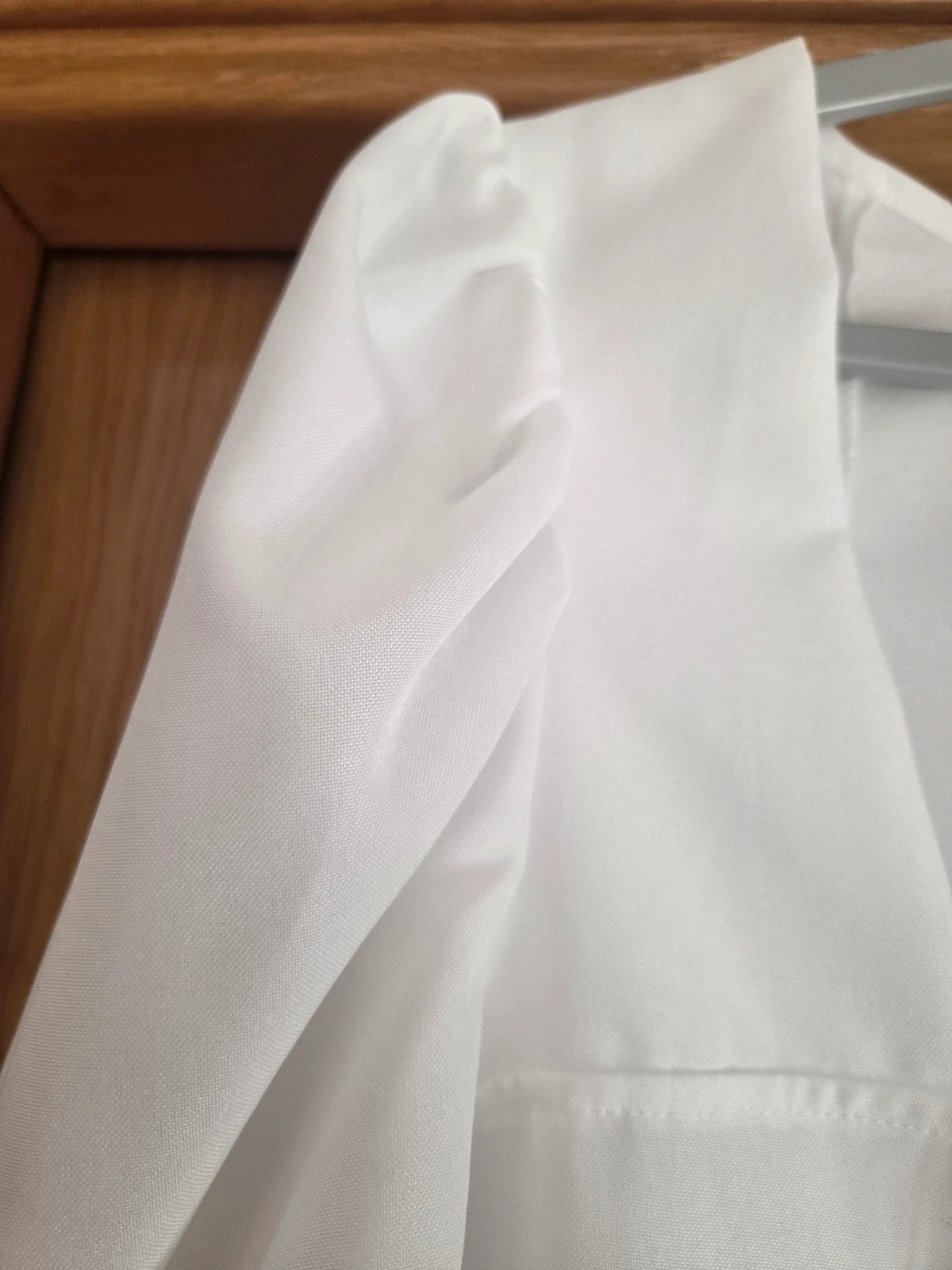 Blusa Blanca Romántica Mangas Abullonadas Talla XL Nueva Sin Etiqueta – Shein Curve – taille XL / 42 / 14 5