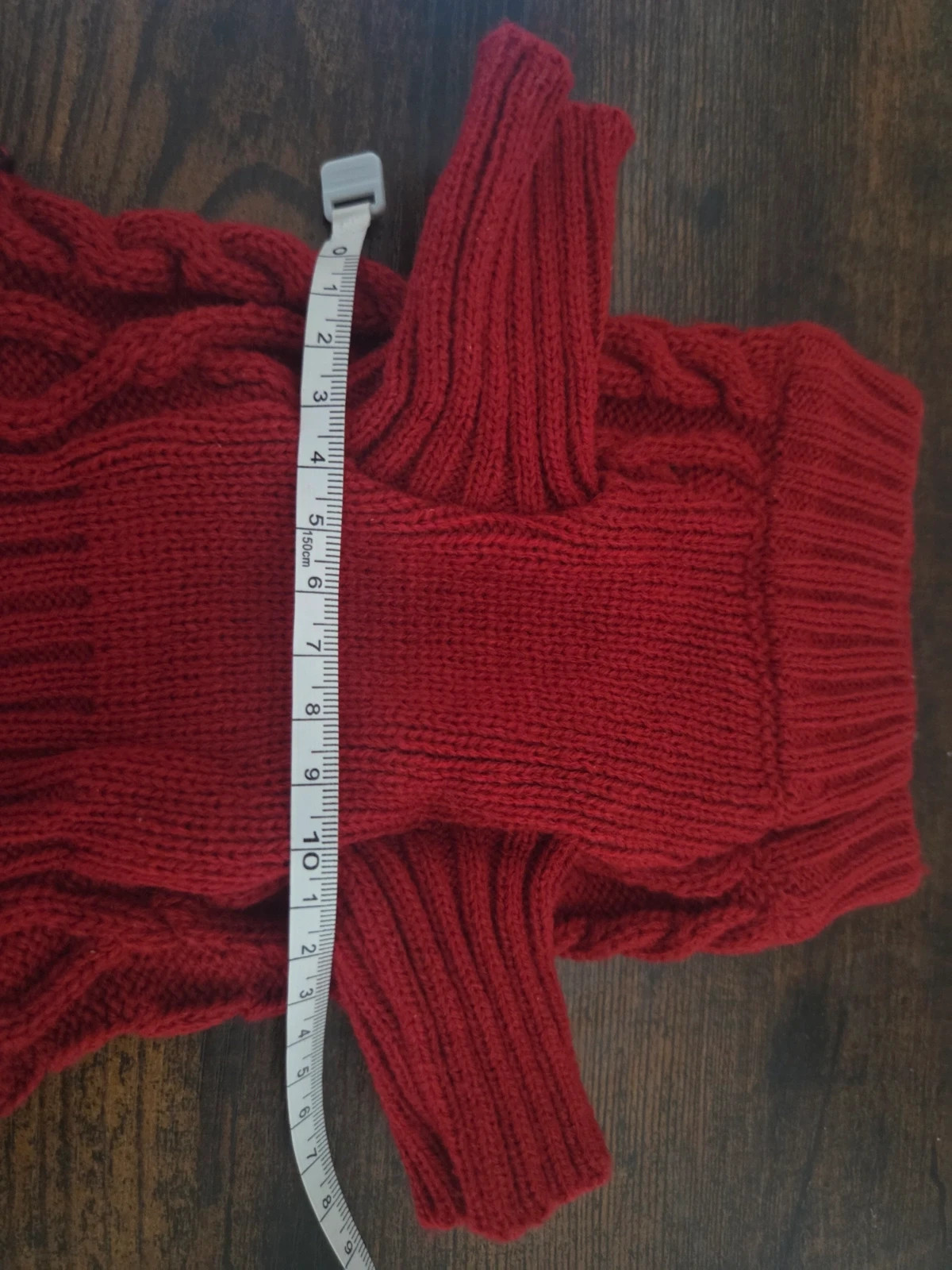 Jersey vestido rojo de punto y falda de cuadros para perro pequeño / gato Nuevo - Talla XS – Shein – taille XS 5