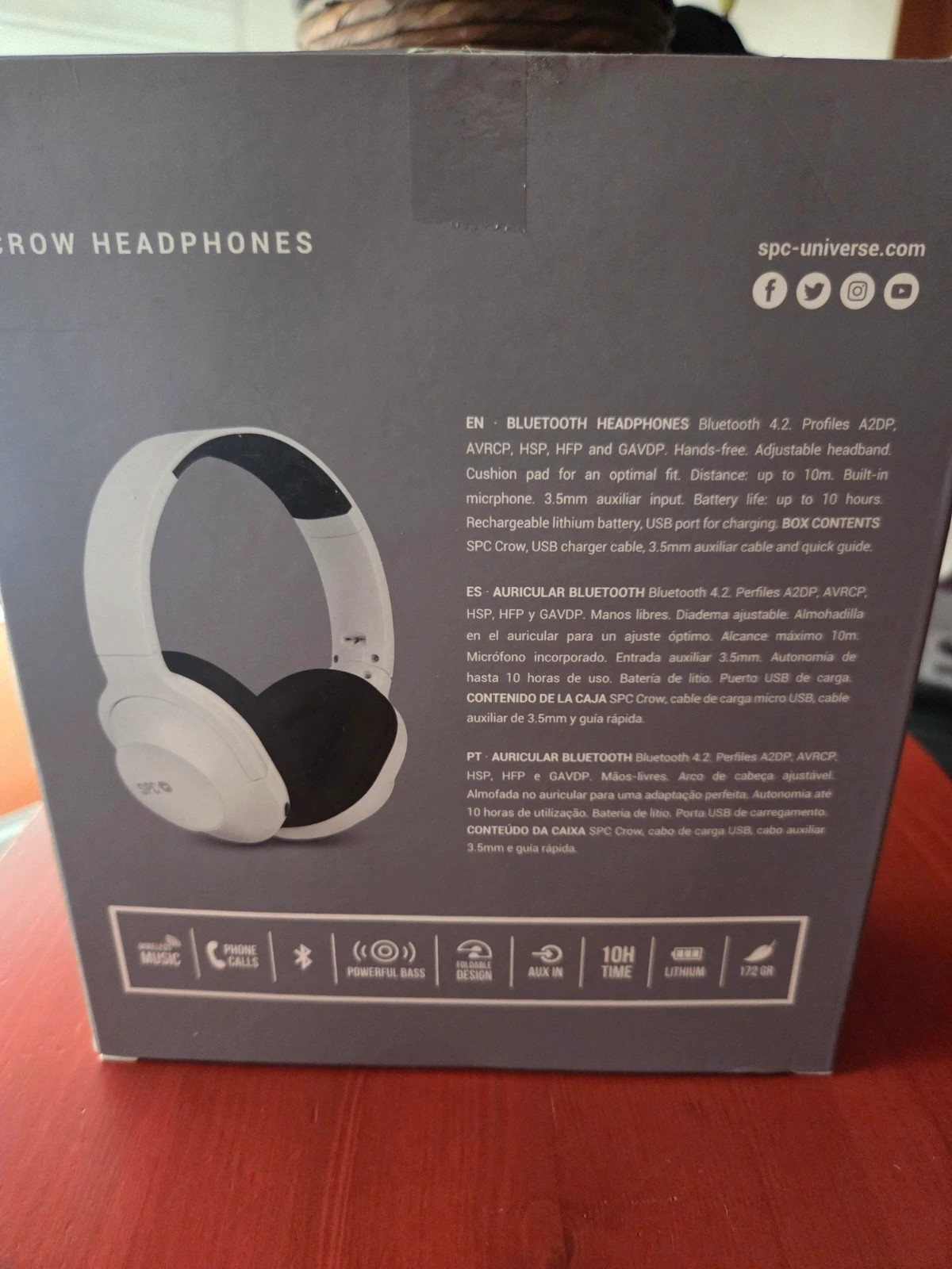 Nuevos a estrenar Auriculares Bluetooth SPC Crow - Ice White – SPC 2