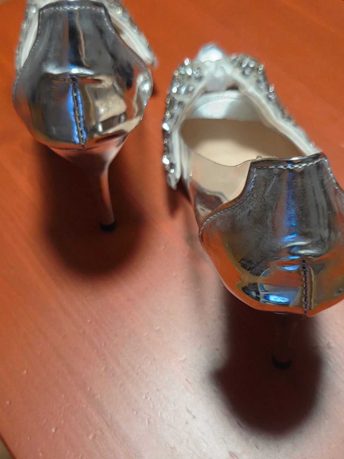 Stilettos Transparentes con Lazo de Cristales (Nuevos) - Talla 34/35 (22 cm) – sin marca – taille 35 4