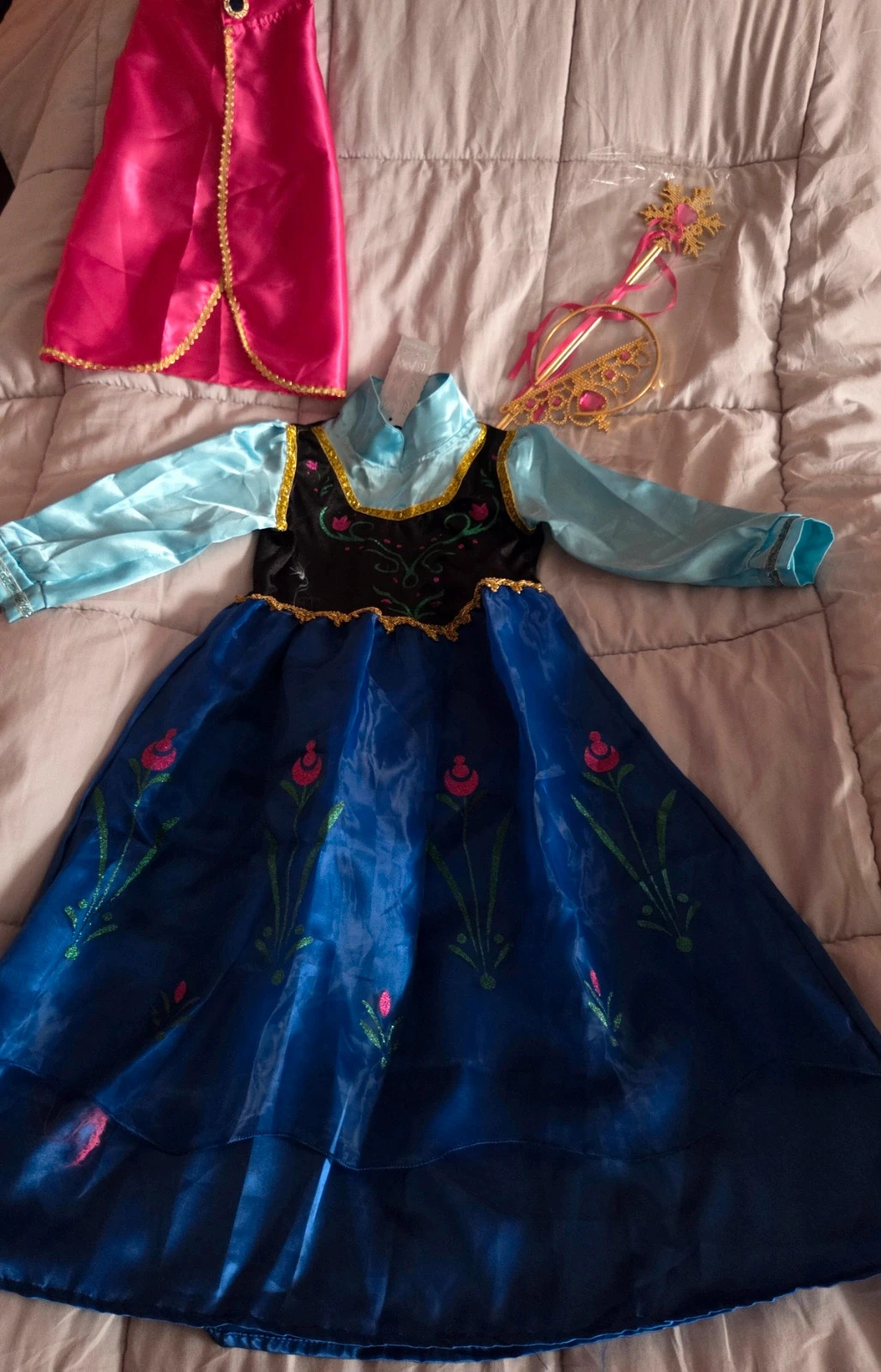 Disfraz Anna Frozen Deluxe + Accesorios (Nuevo con etiqueta) – Vestido – taille 8 ans / 128 cm 2