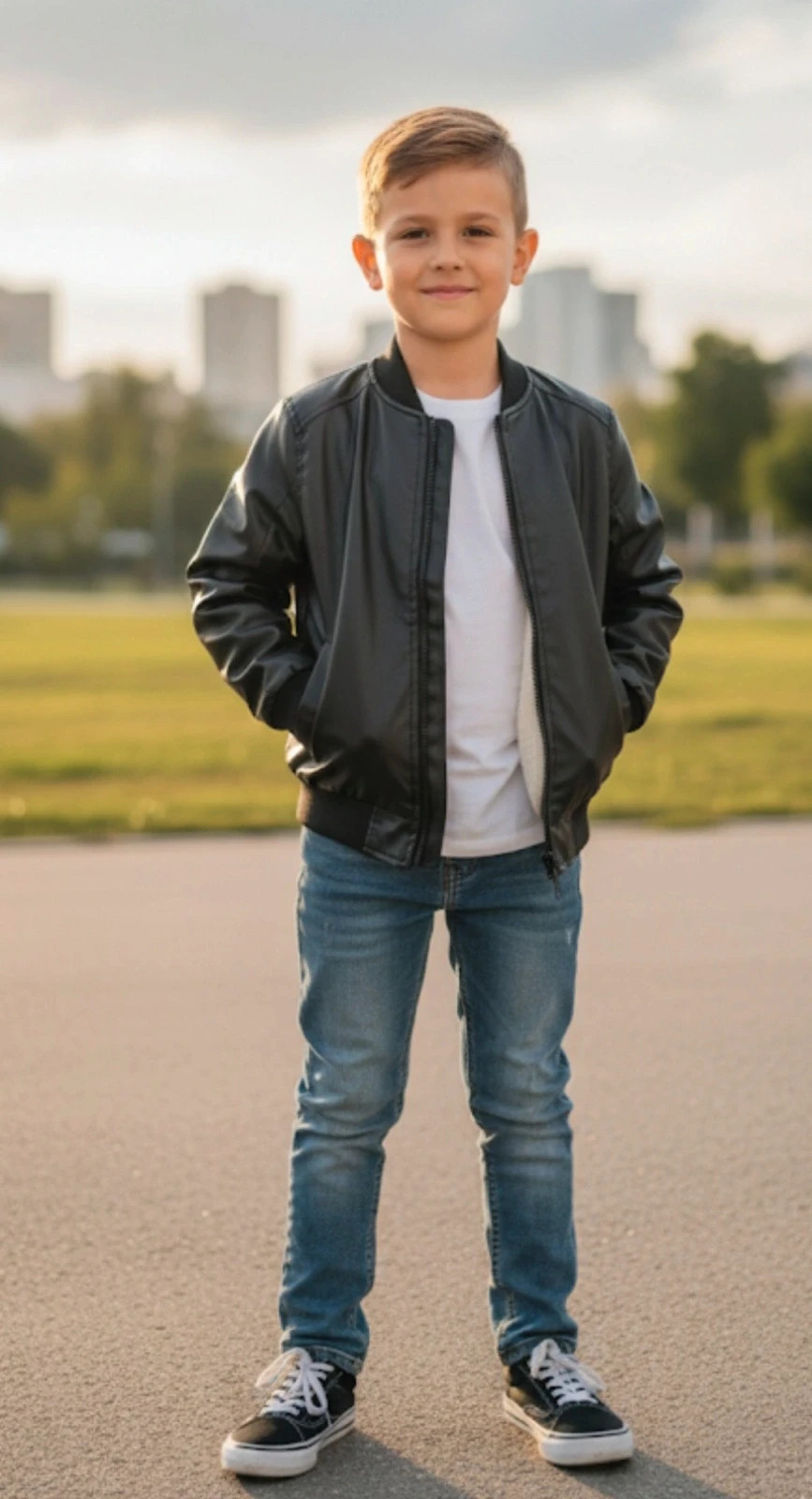 Chaqueta Bomber "Tricycle Clothing" - Talla 140 - Forro Borreguito – Tricycle Clothing – taille 10 ans / 140 cm 5