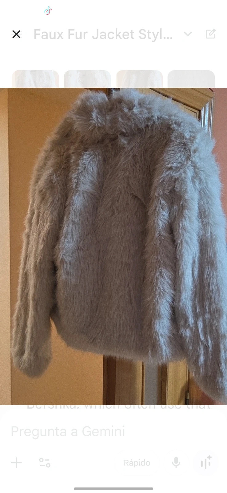 Chaqueta de Pelo Sintético Indefeir- Nueva con Etiquetas - Talla M – Indefeir – taille M / 38 / 10 2
