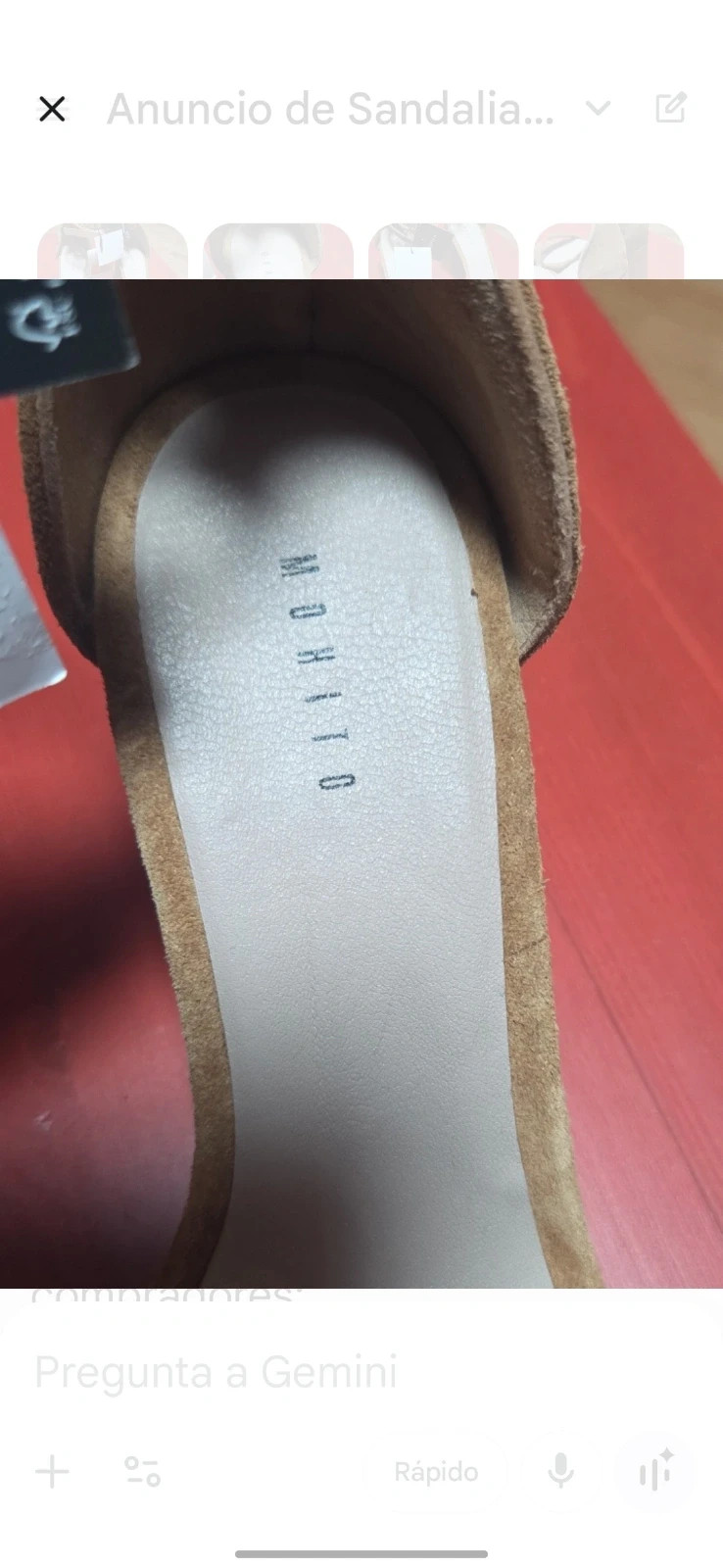 Sandalias de piel MOHITO camel - Tacón 7cm - Nuevas con Etiquetas – Mohito – taille 36 4