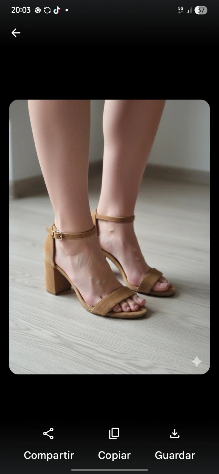 Sandalias de piel MOHITO camel - Tacón 7cm - Nuevas con Etiquetas