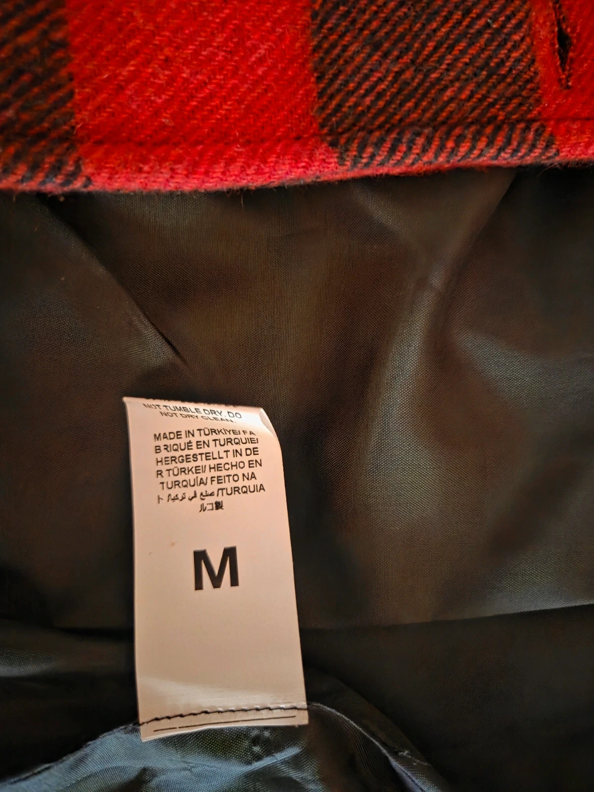 Blazer/Chaqueta Grunge Cuadros Rojos - Talla M – CM 4