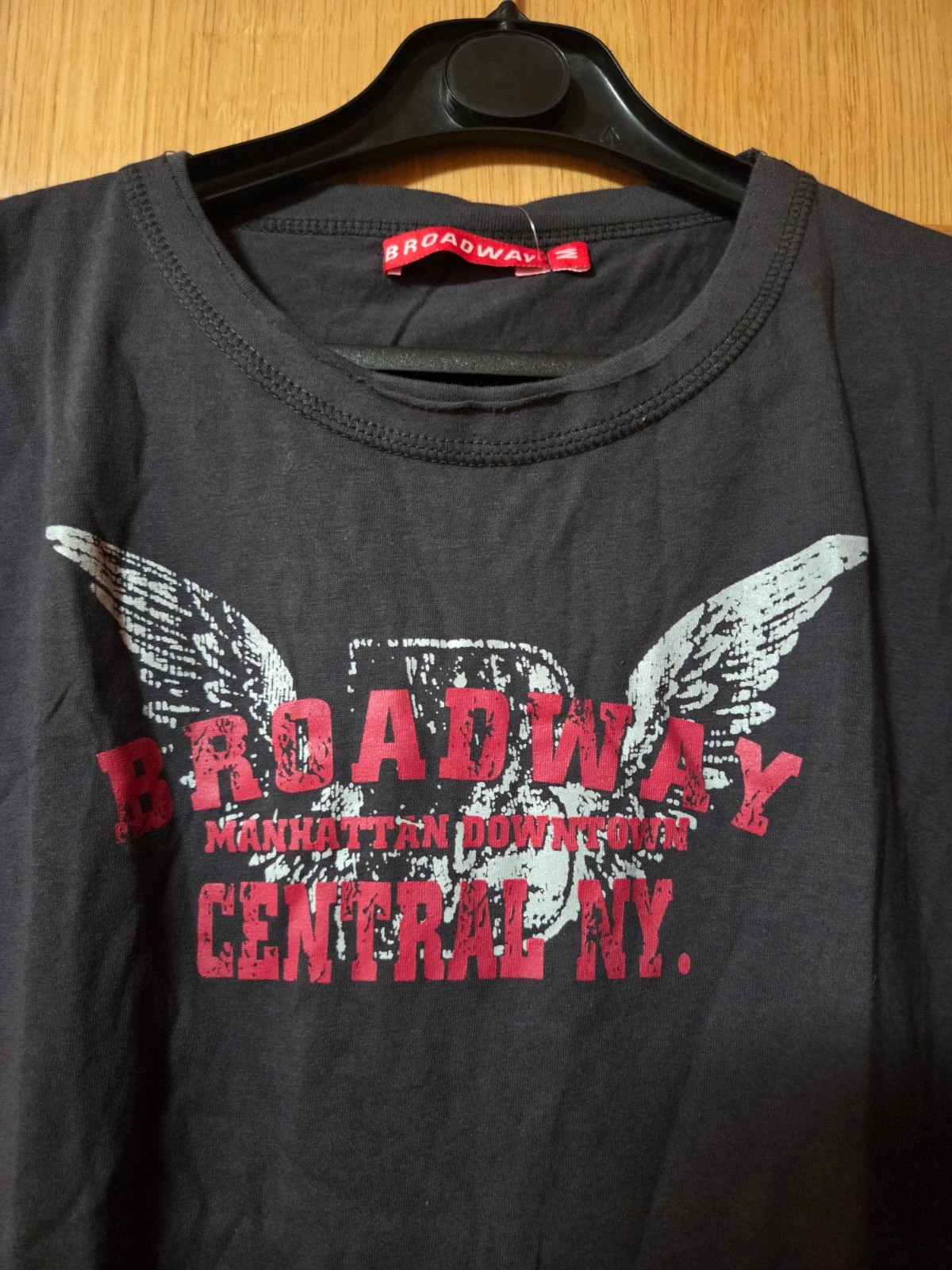 Camiseta Gris Broadway "Manhattan Downtown" - NUEVA Con Etiquetas – Broadway – taille M / 38 / 10 3