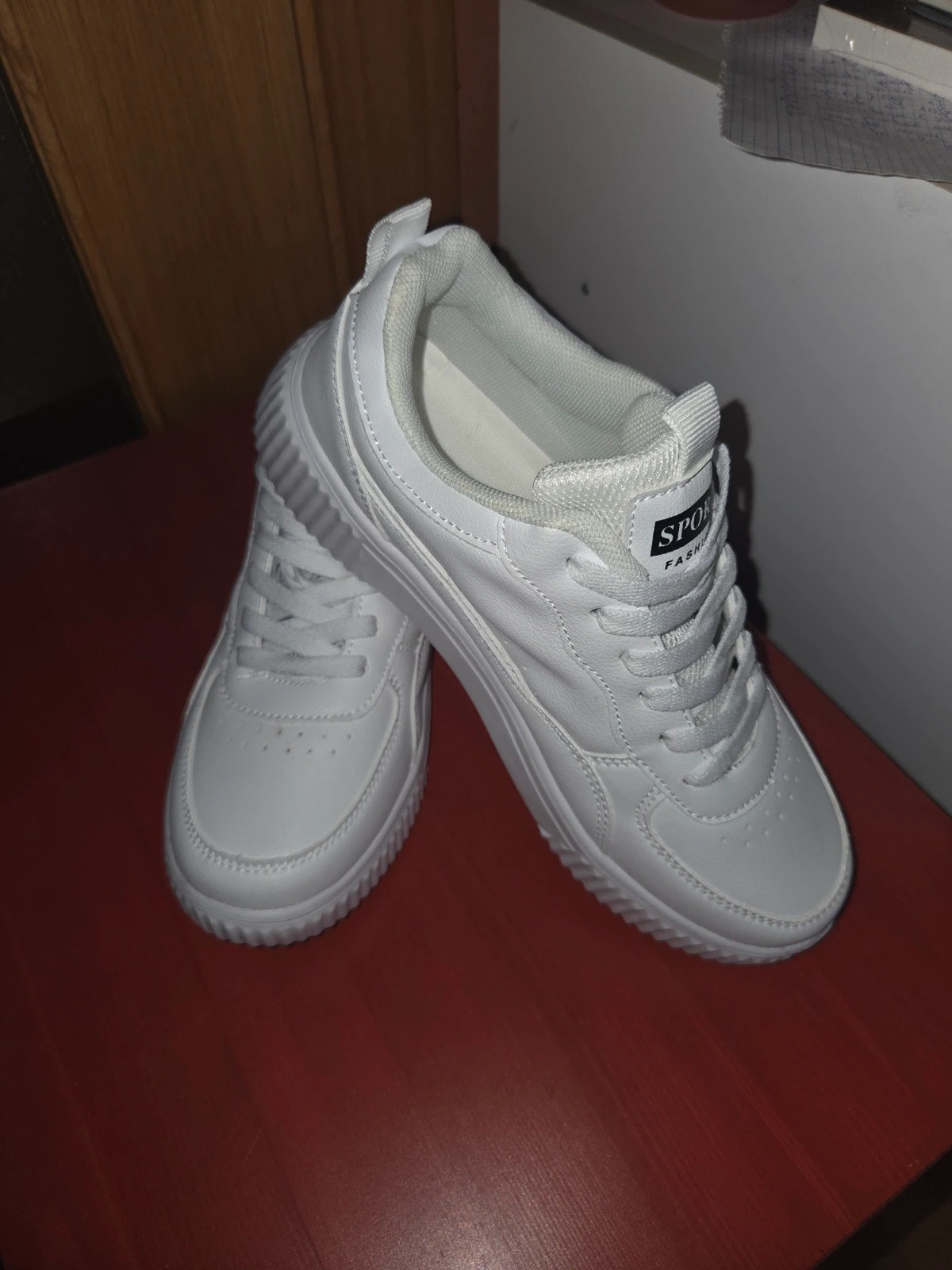Zapatillas blancas plataforma SPORT - Talla 38 - NUEVAS – taille 38 2
