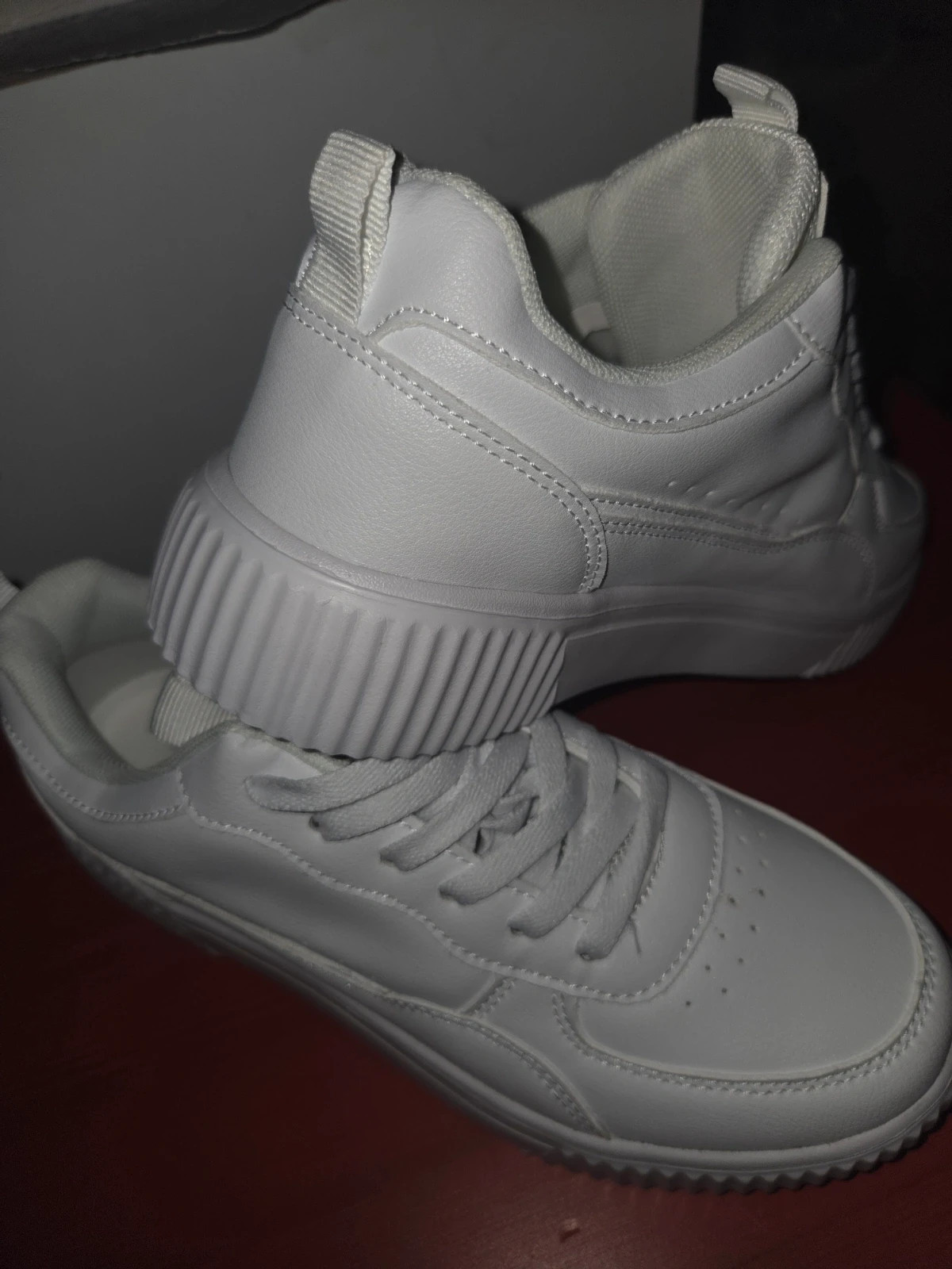 Zapatillas blancas plataforma SPORT - Talla 38 - NUEVAS – taille 38 4