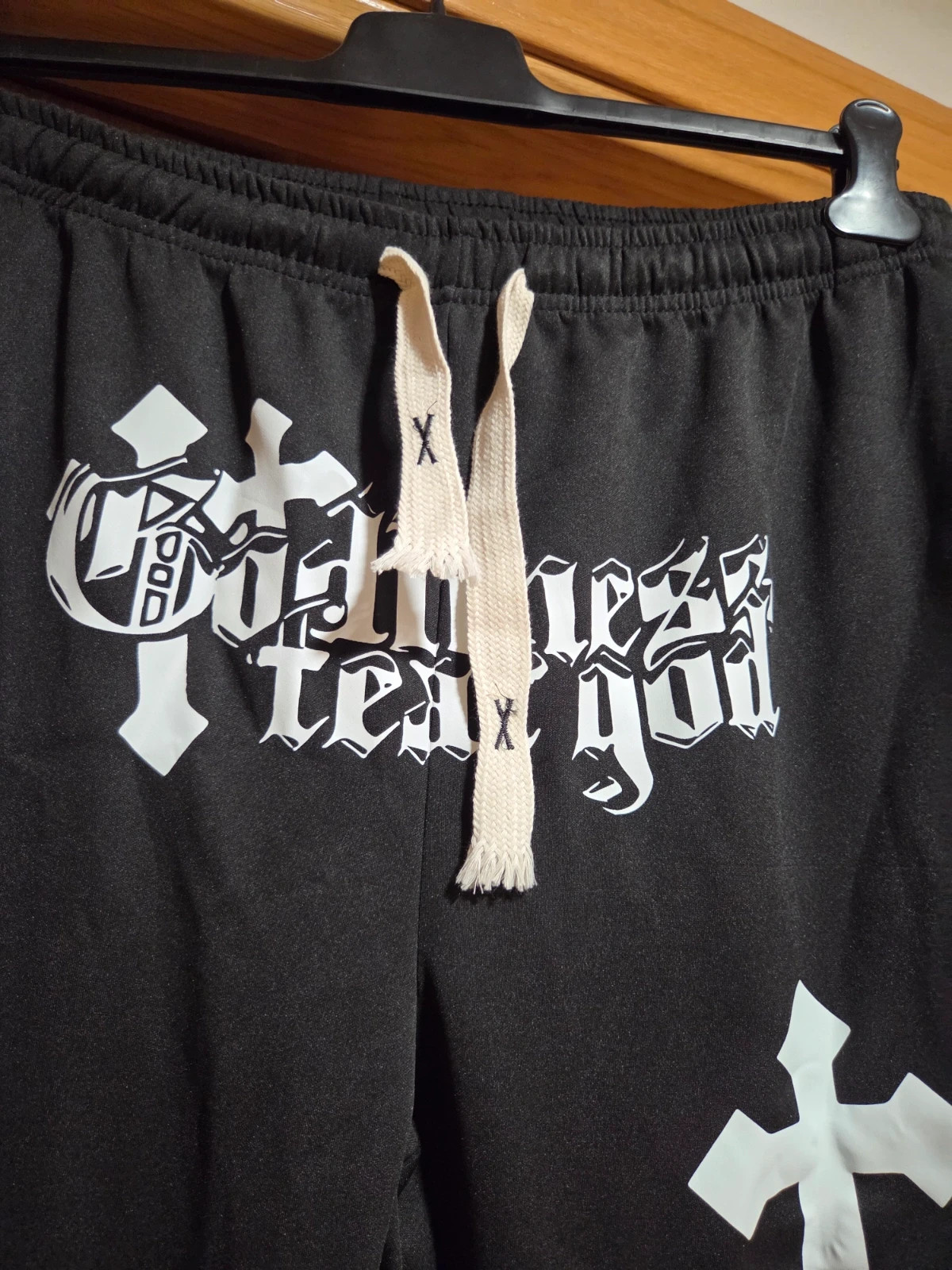 Pantalón Track Negro Streetwear Gótico (Cruces) - NUEVO - Talla XL/XXL (ver medidas) – Ideal – taille XXL 4