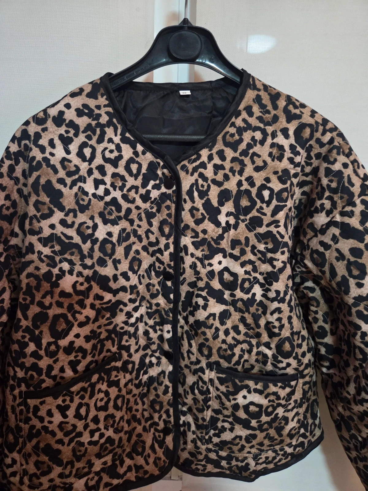 Chaqueta Acolchada Estampado Leopardo - Talla S - Estilo Bomber/Oversize – taille S / 36 / 8 3