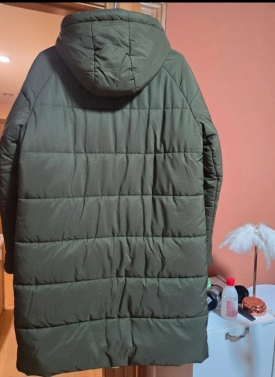 Chaqueta acolchada Verde Militar - Interior Borreguillo - Talla XL – Blanco – taille XL / 42 / 14 2