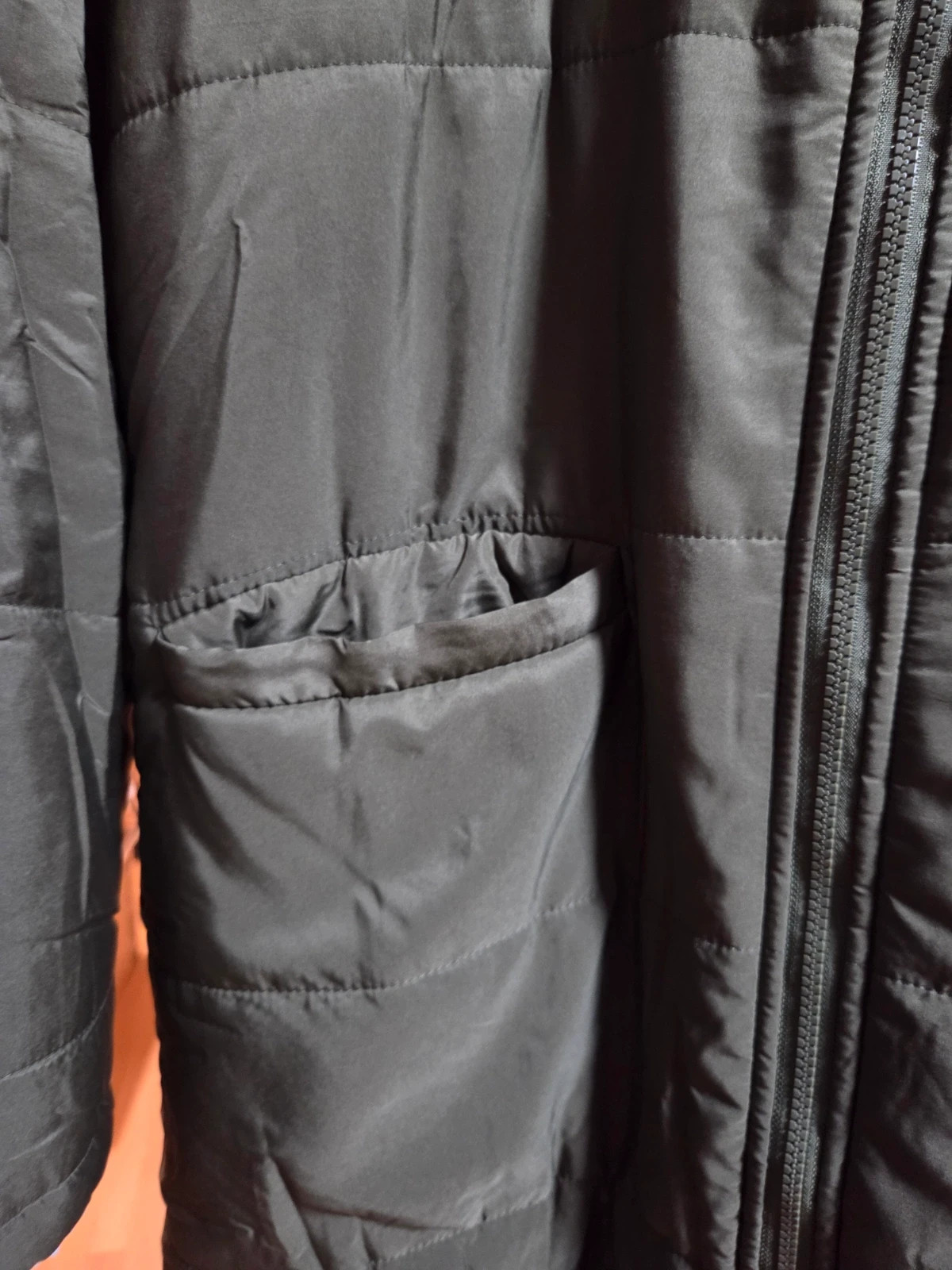 Chaqueta acolchada Verde Militar - Interior Borreguillo - Talla XL – Blanco – taille XL / 42 / 14 4