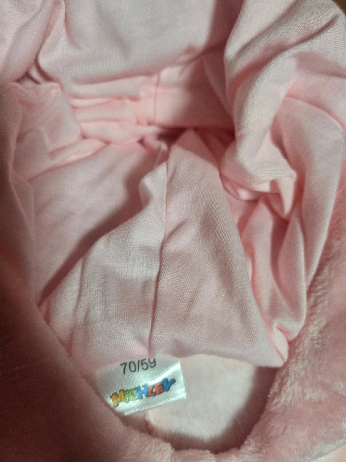 Mono Bebé Oso Rosa Térmico NUEVO - Talla 3-6 meses (70 cm) – MICHLEY – taille 1-3 mois / 56 cm 4