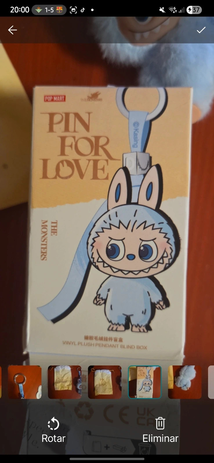 Peluche llavero Labubu – Pop Mart 3