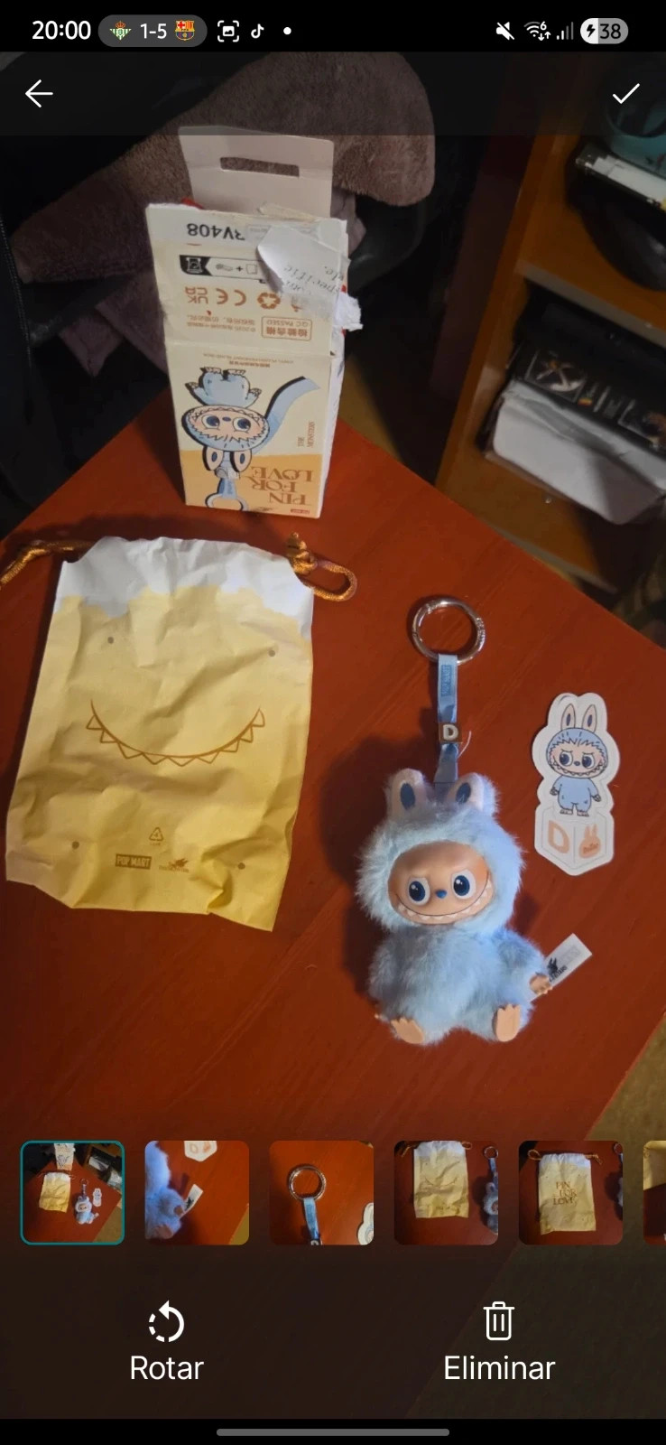 Peluche llavero Labubu