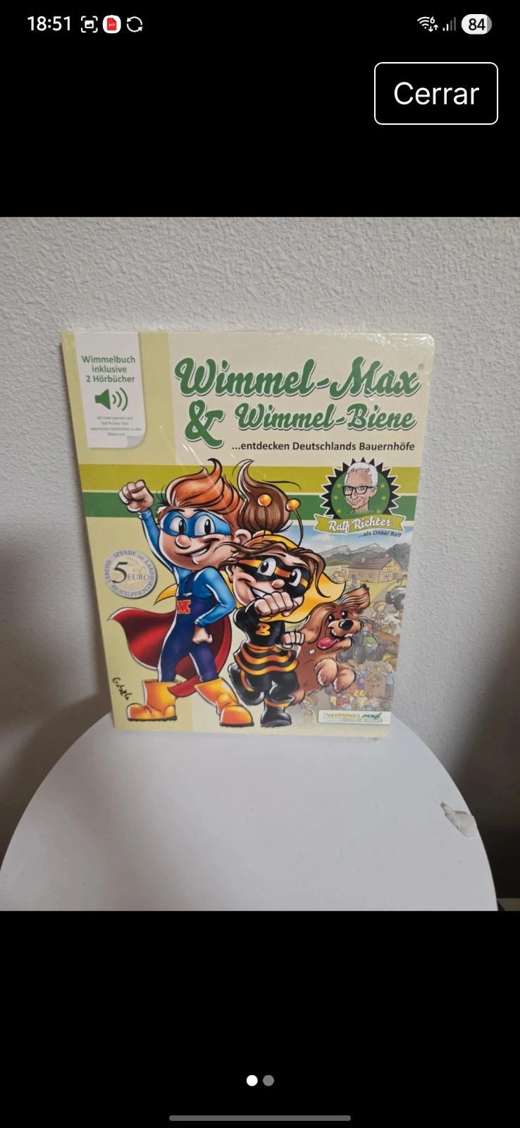 Libro infantil alemán Wimmel-Max & Biene + 2 Audiolibros