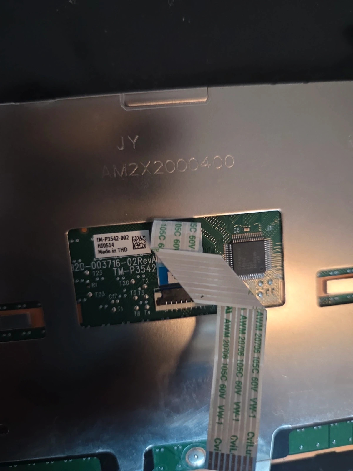 panel táctil (touchpad) de un ordenador portátil. – Para 3