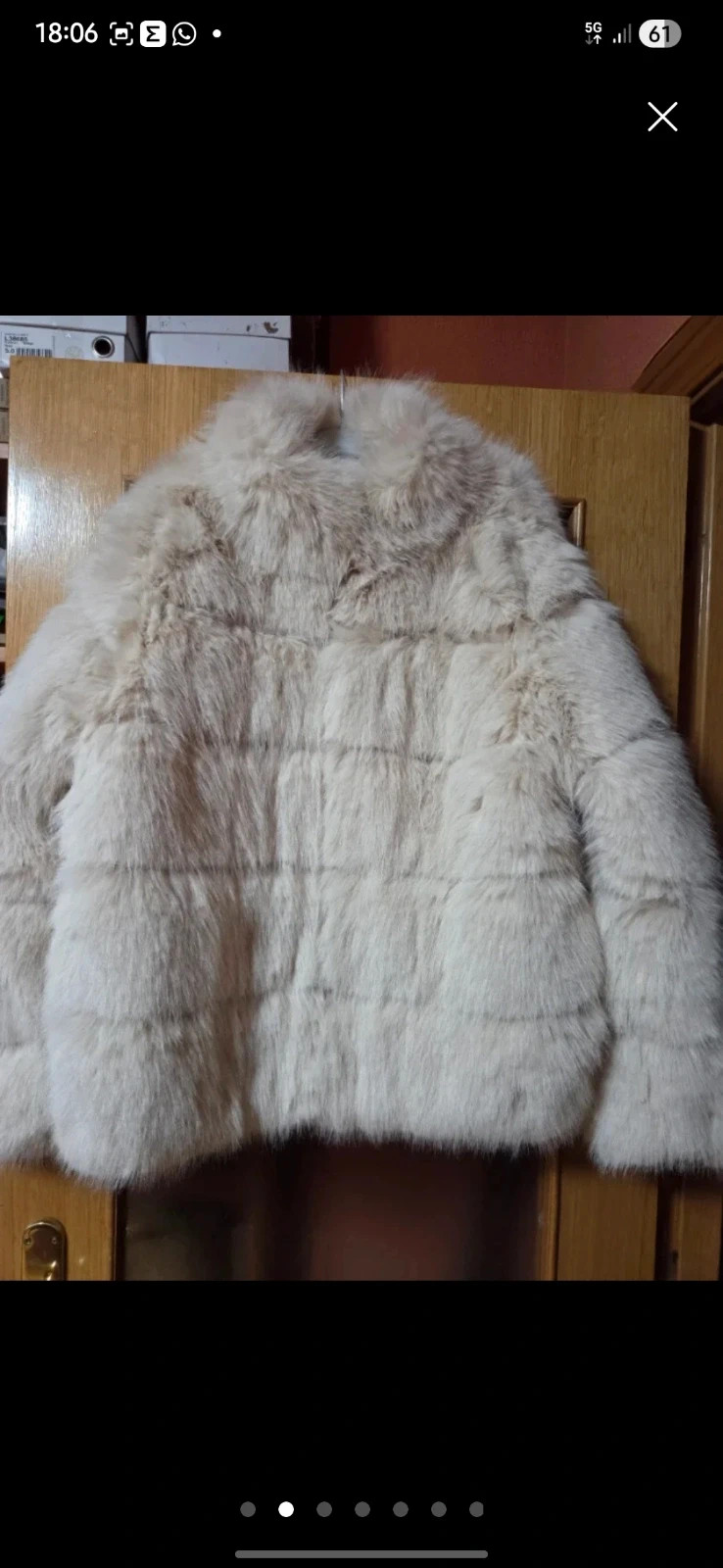 Chaqueta de pelo sintético beige (Estilo Zara/Mango) - NUEVA – Generica – taille M / 38 / 10 2