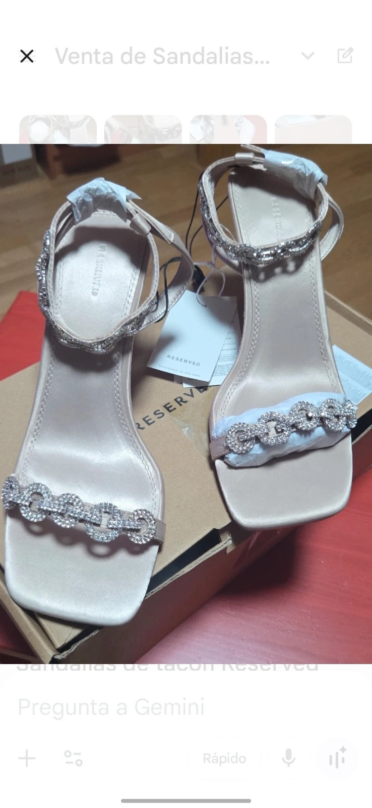 Sandalias Reserved con Pedrería - Talla 38 - NUEVAS – Reserved – taille 38 2